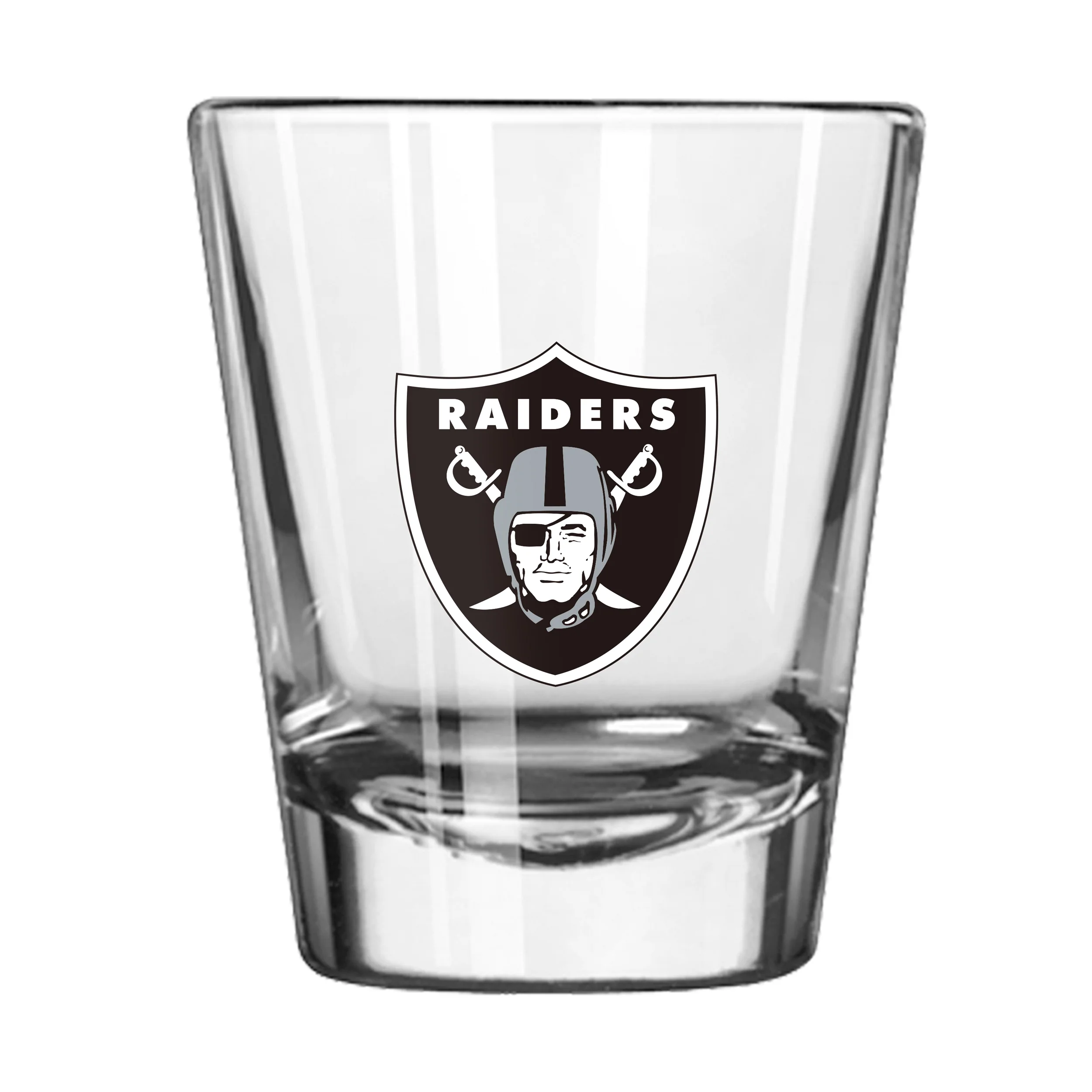 Las Vegas Raiders 2oz Letterman Shot Glass