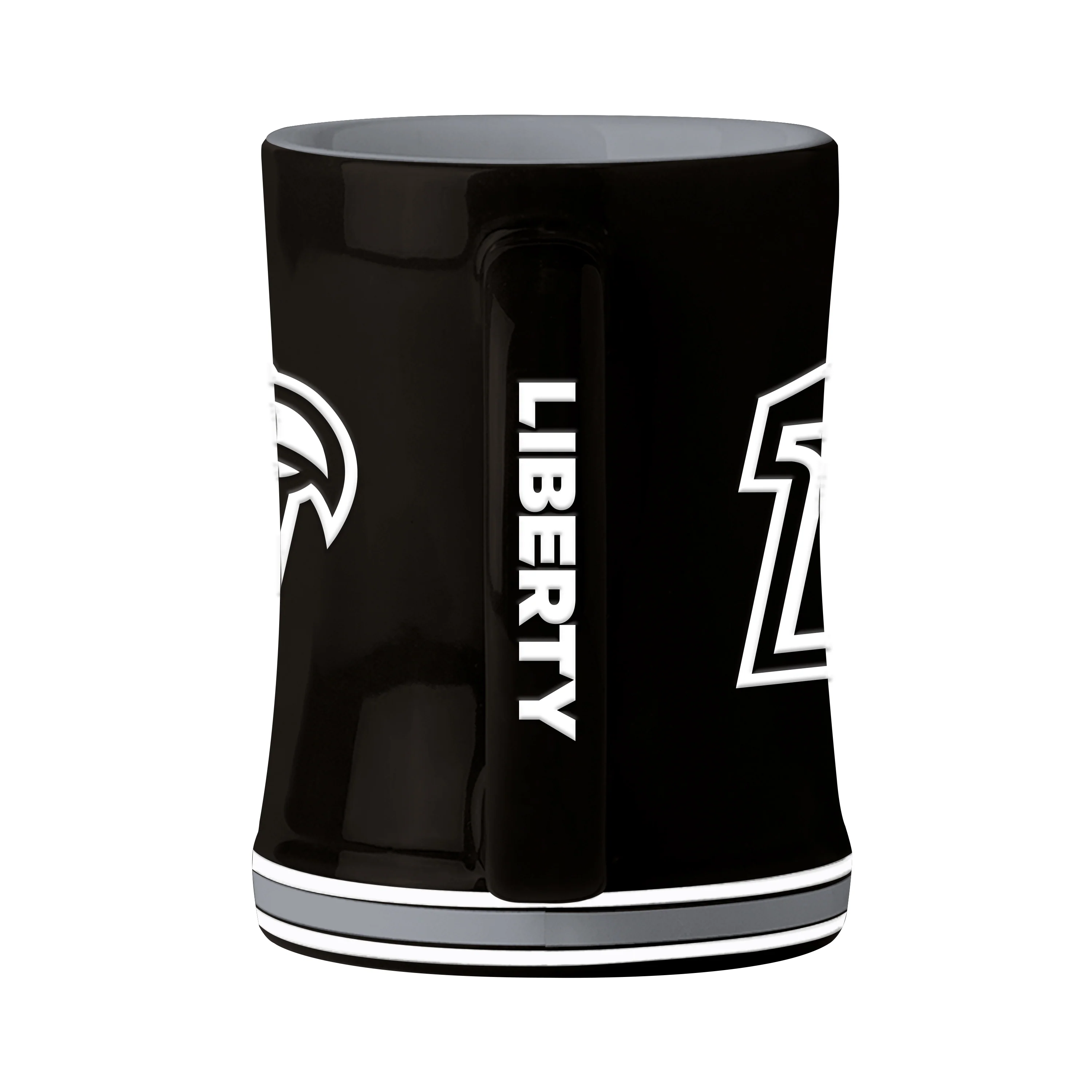 Liberty University 14oz Black Tonal Relief Mug - Image 2