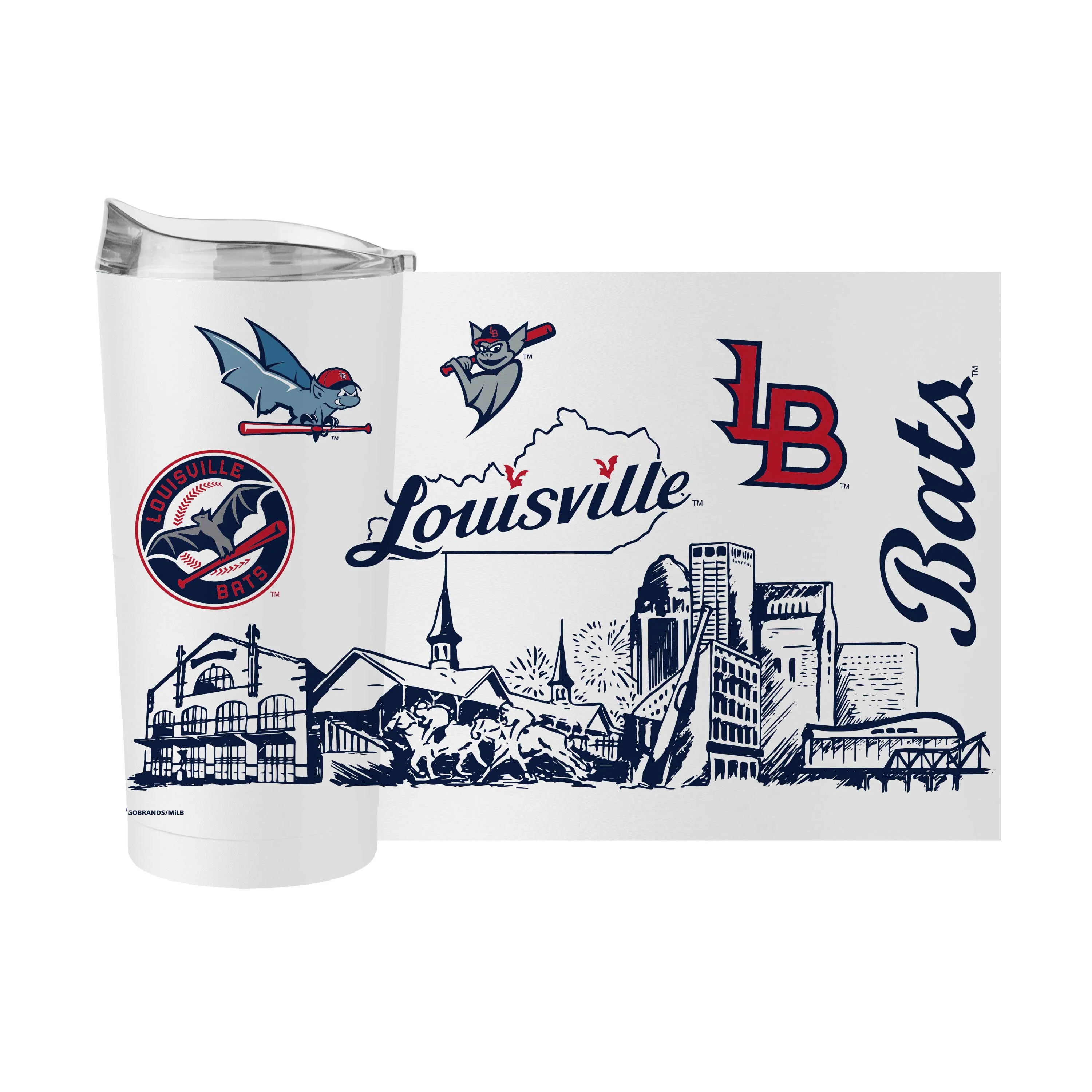 Louisville Bats 20oz Native Powder Coat Tumbler - Image 3