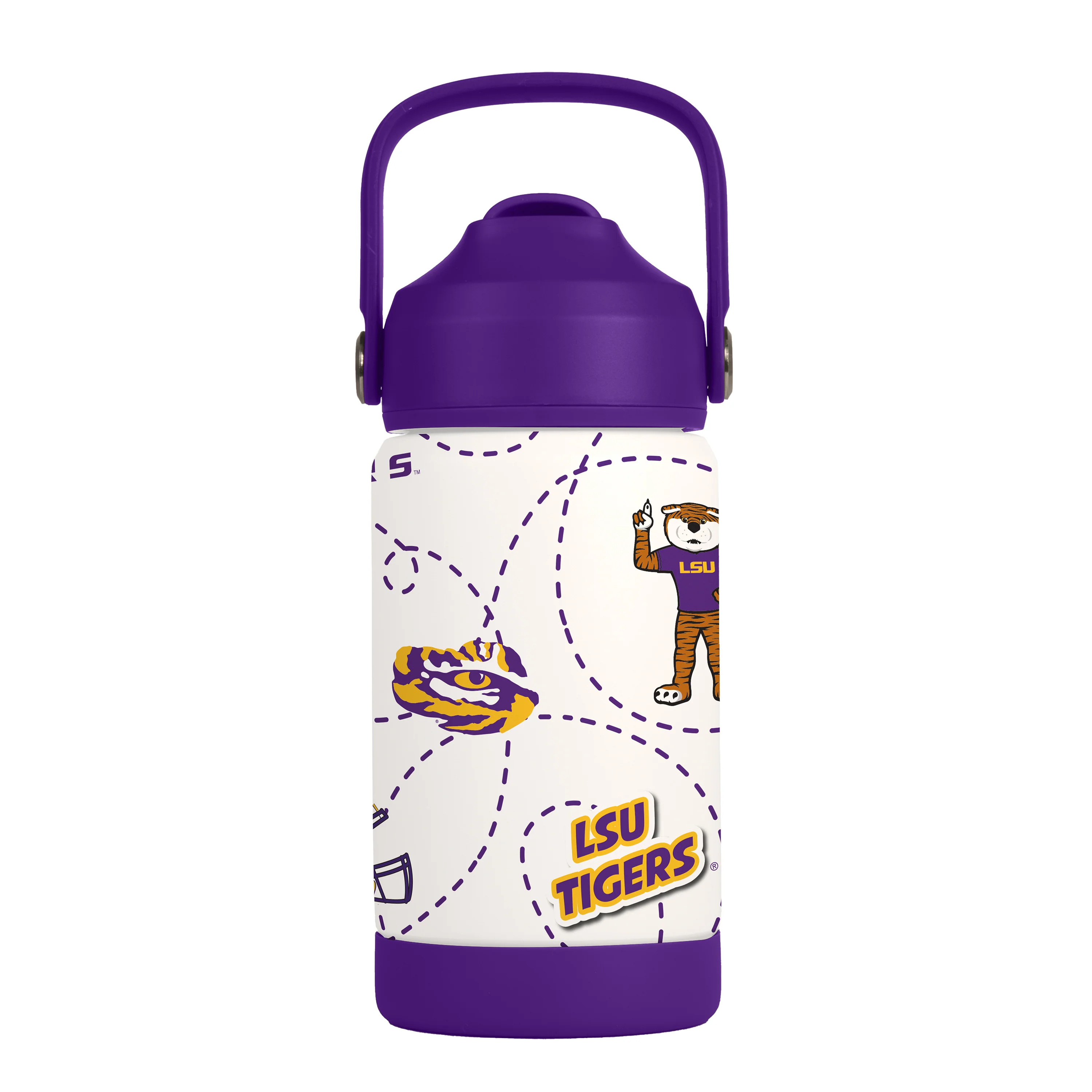 LSU 12oz Mascot SS Kids Bottle - Image 3