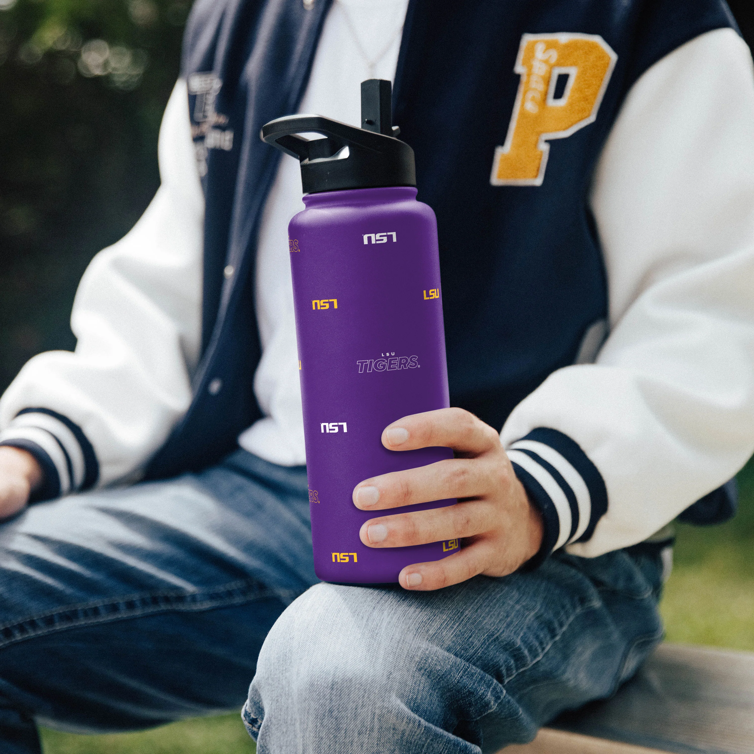 LSU 34oz Step And Repeat Quencher Bottle - Image 6