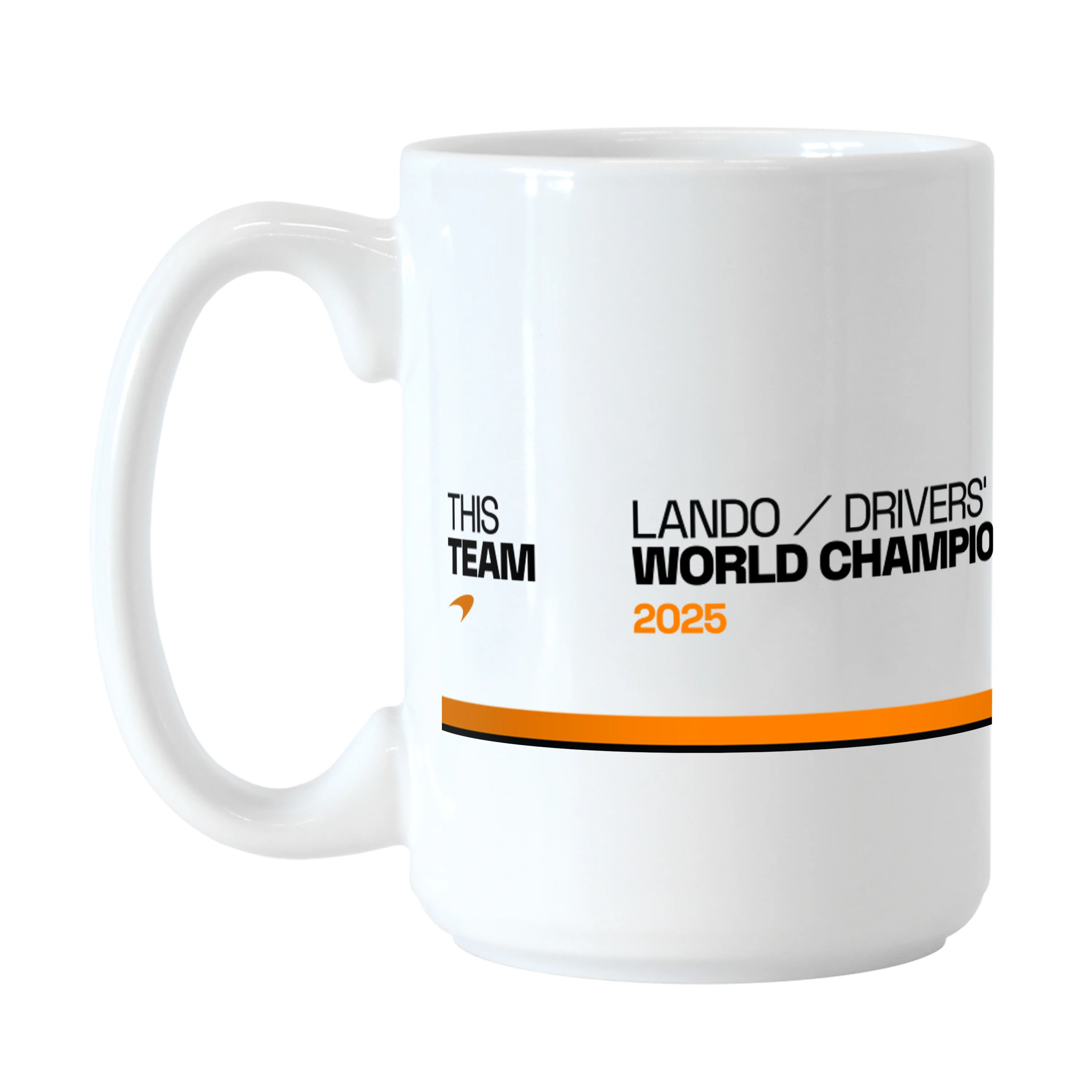 Mclaren Lando Norris 2025 Drivers Championship 15oz Wrap Sublimated Mug
