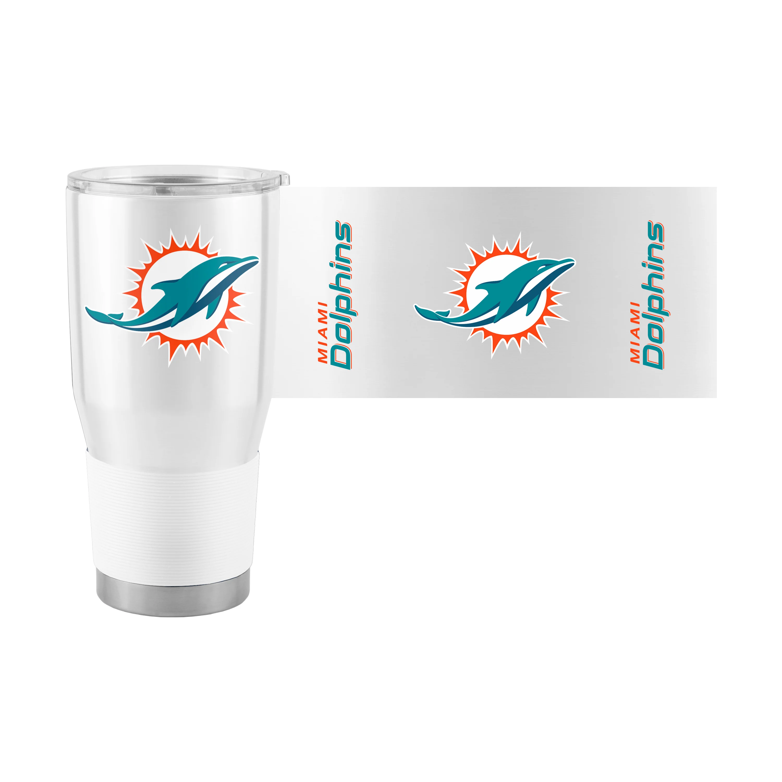 Miami Dolphins 30oz Gameday Stainless Steel Tumbler - Image 3