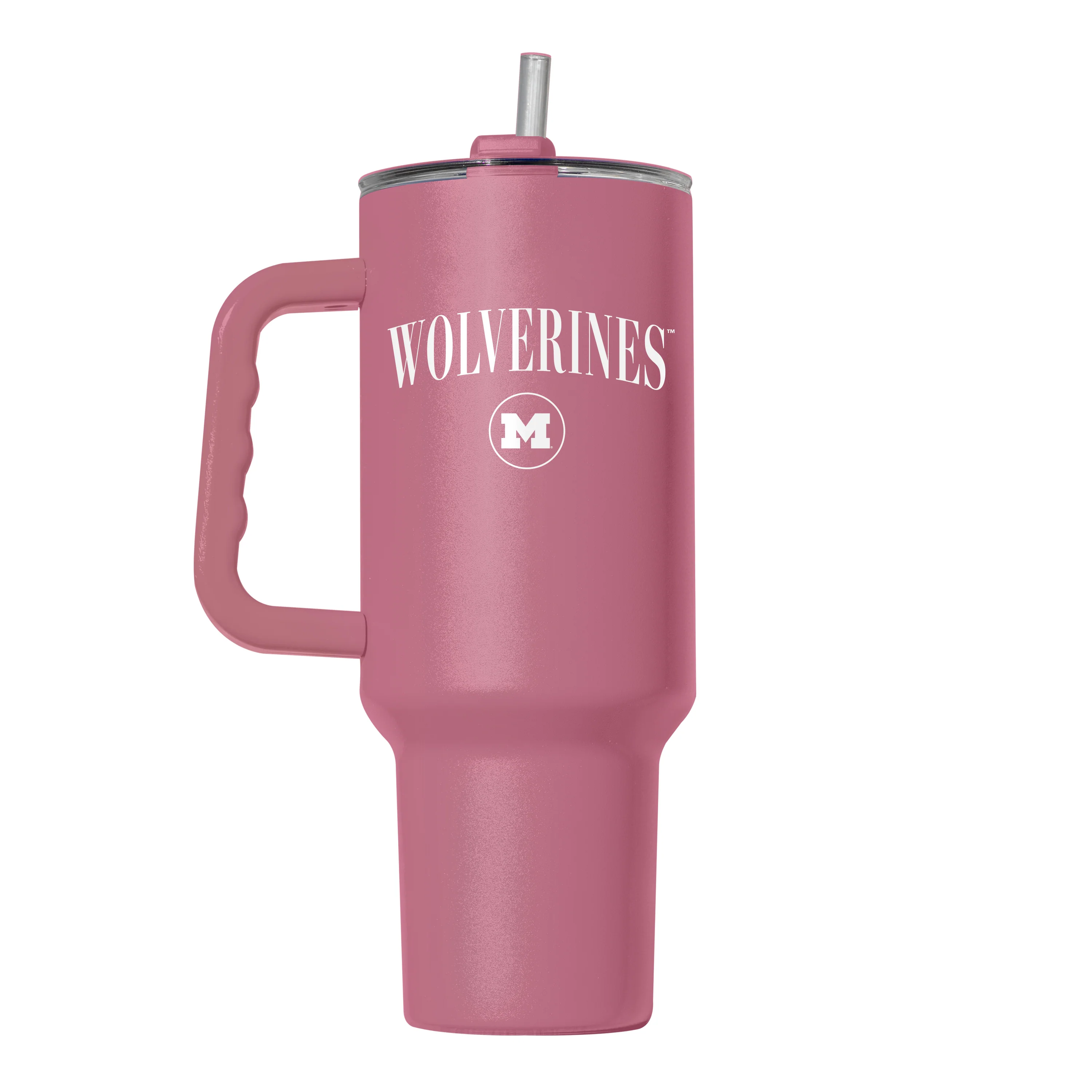 Michigan 40oz Cinch Berry Powder Coat Tumbler - Image 2