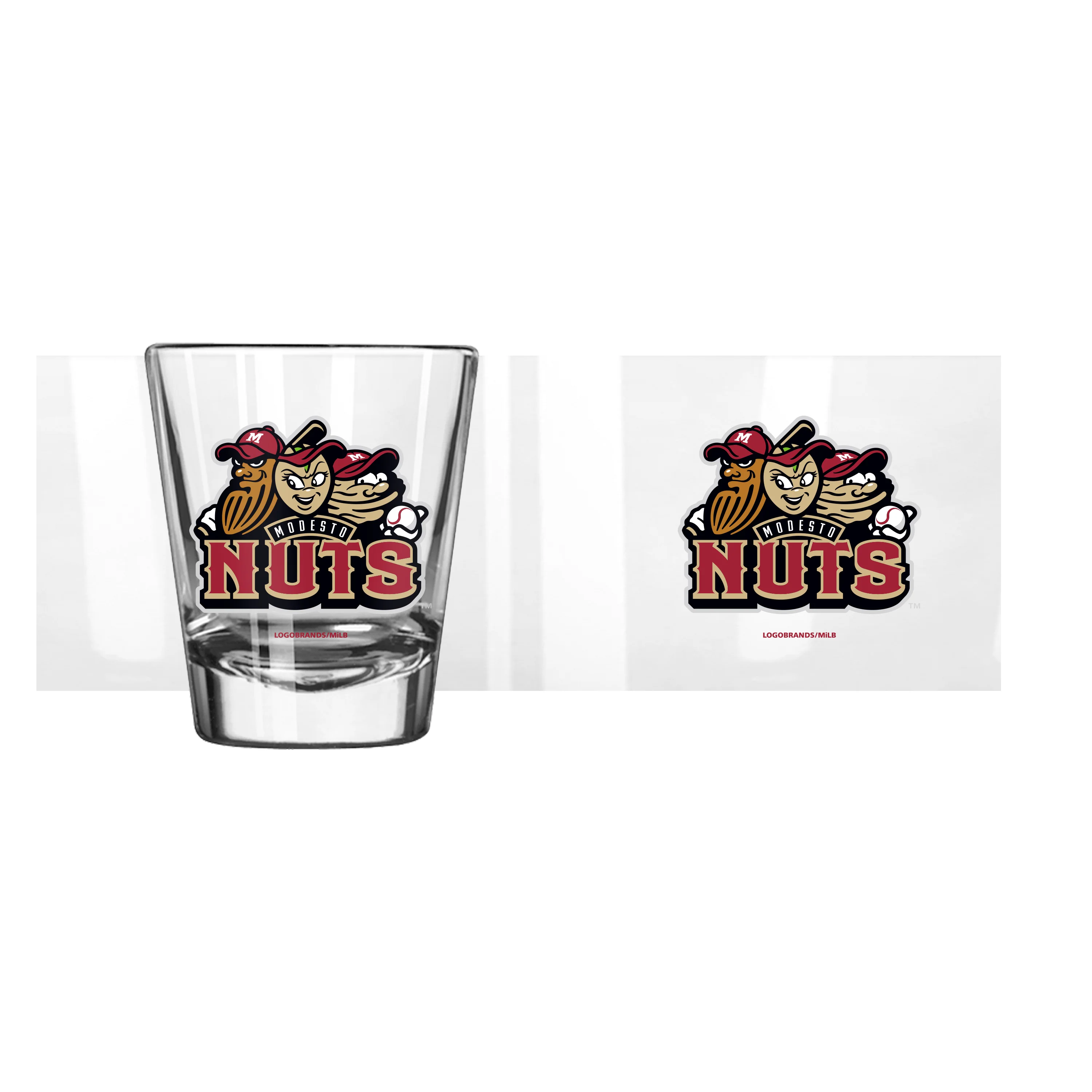 Modesto Nuts 2oz Logo Shot Glass - Image 2