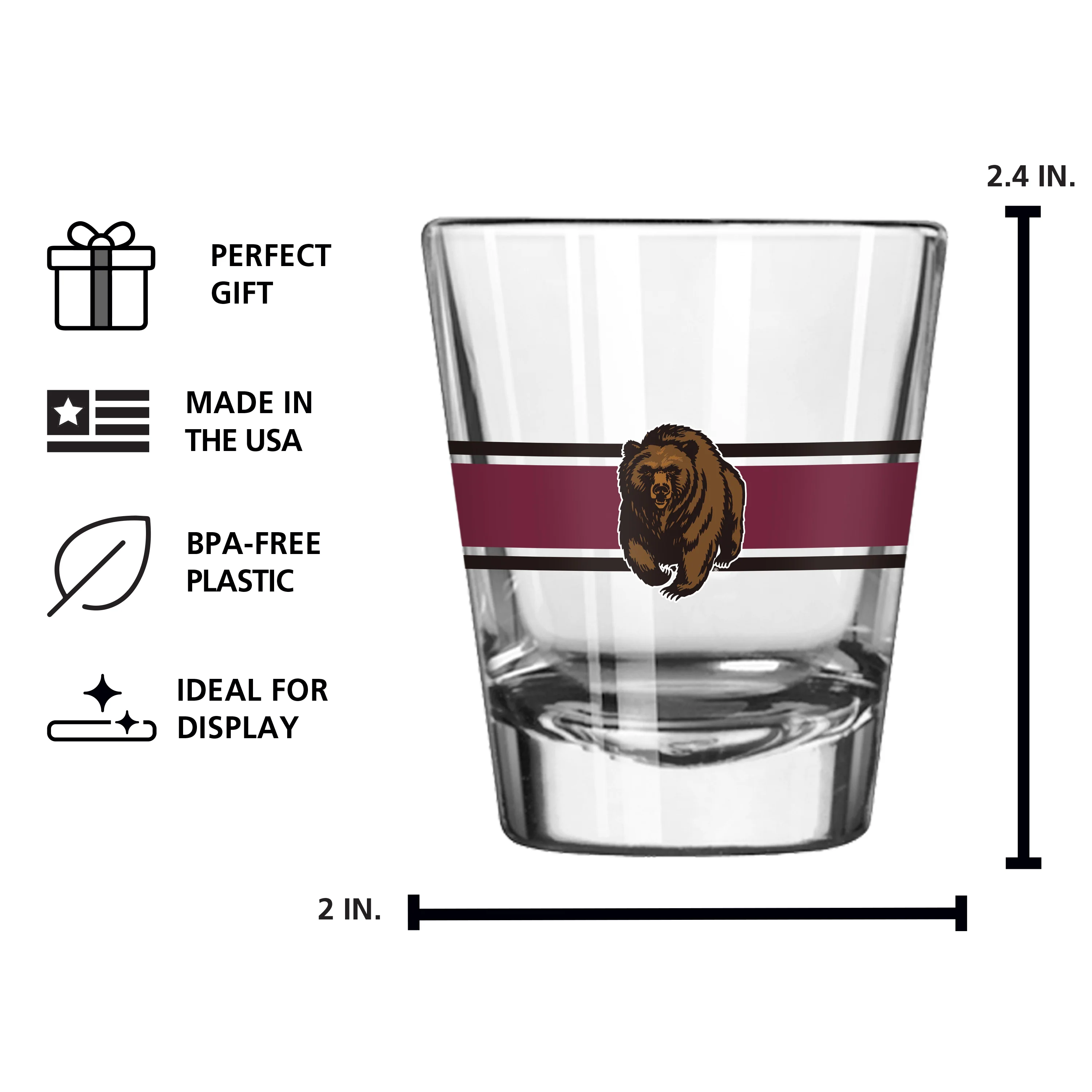 Montana 2oz Stripe Shot Glass - Image 4