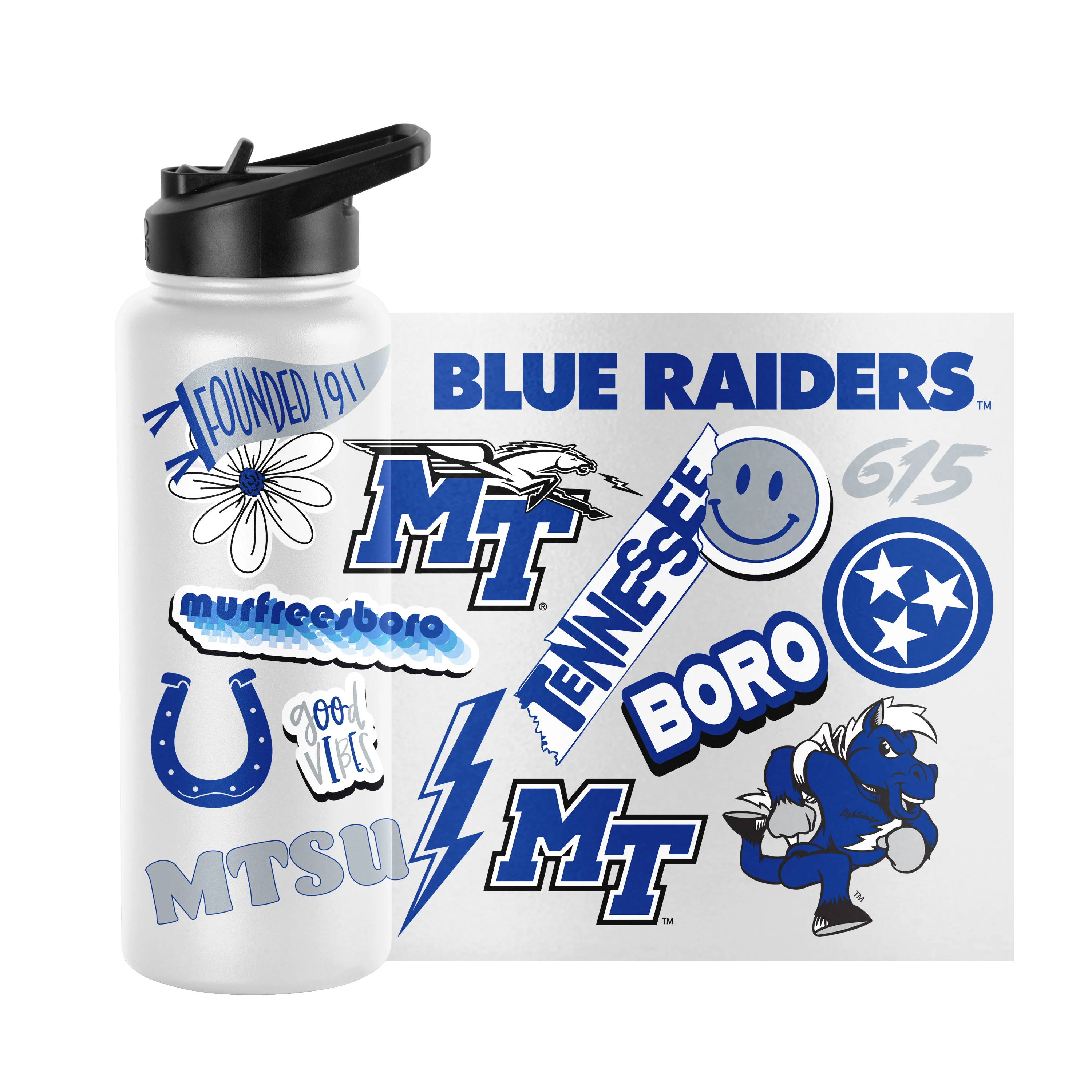 MTSU 34oz Native Quencher Bottle - Image 3
