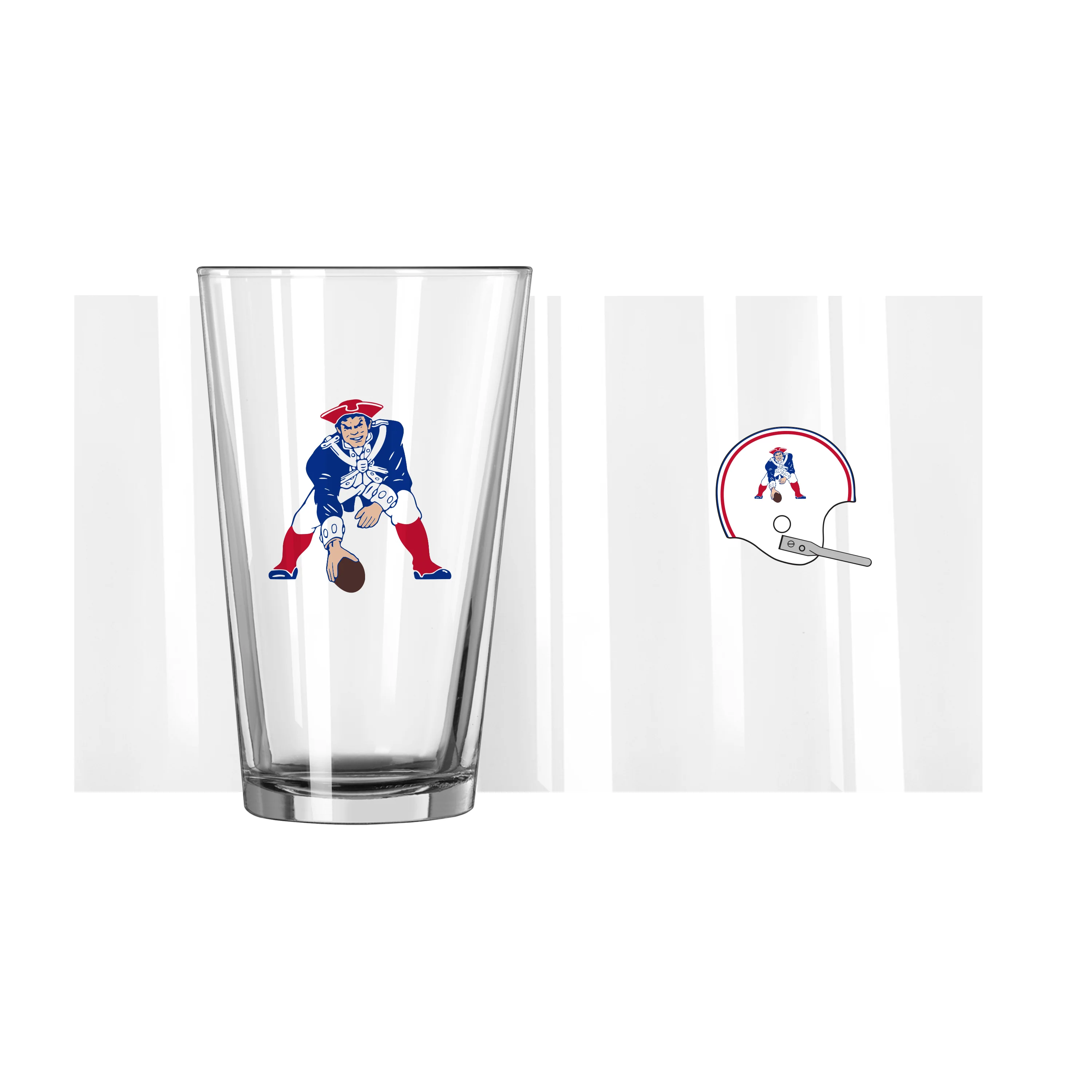 New England Patriots 16oz Retro Pint Glass - Image 2