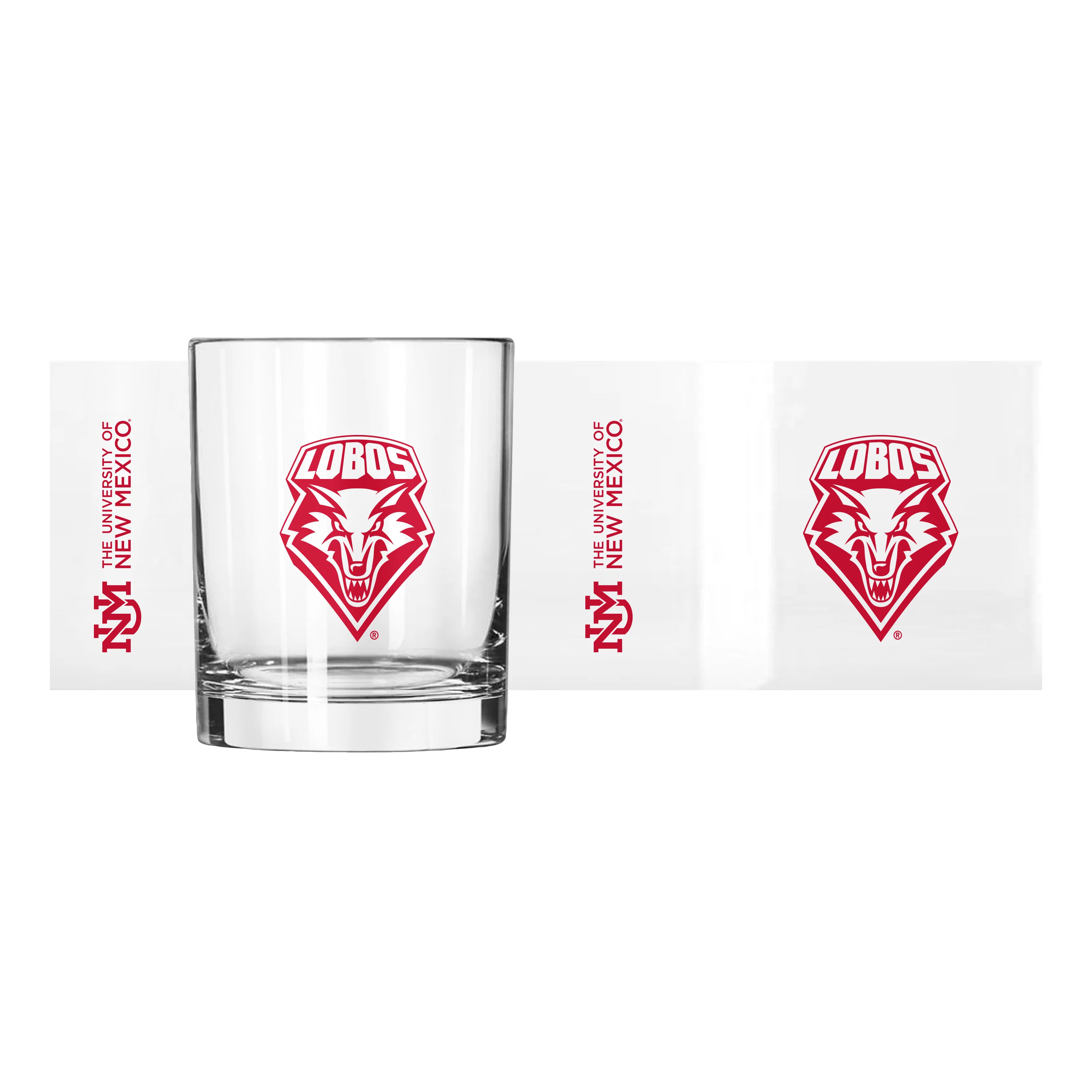 New Mexico 14oz Gameday Rocks Glass - Image 2