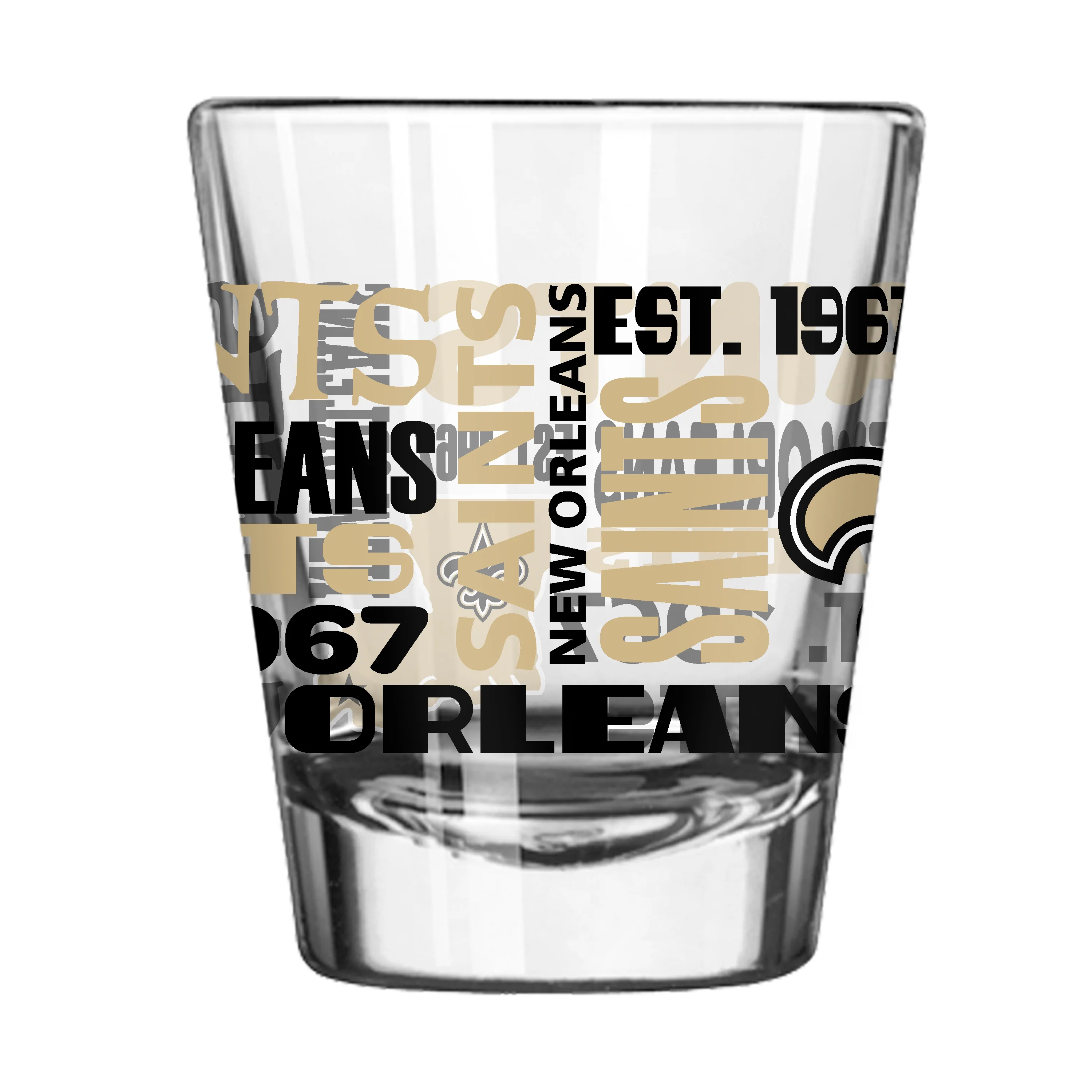 New Orleans Saints 2oz Spirit Shot Glass