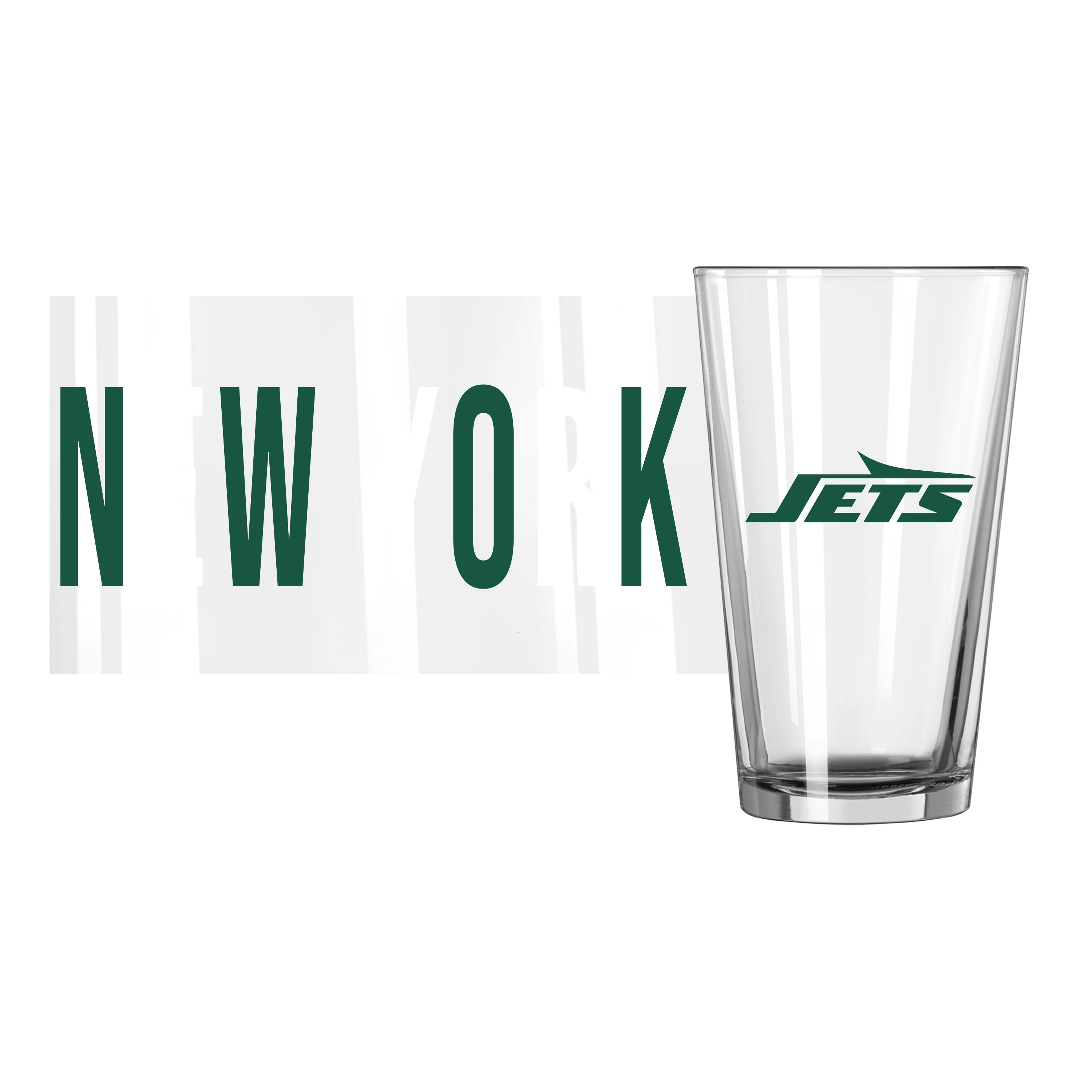 New York Jets 16oz Overtime Pint Glass - Image 2
