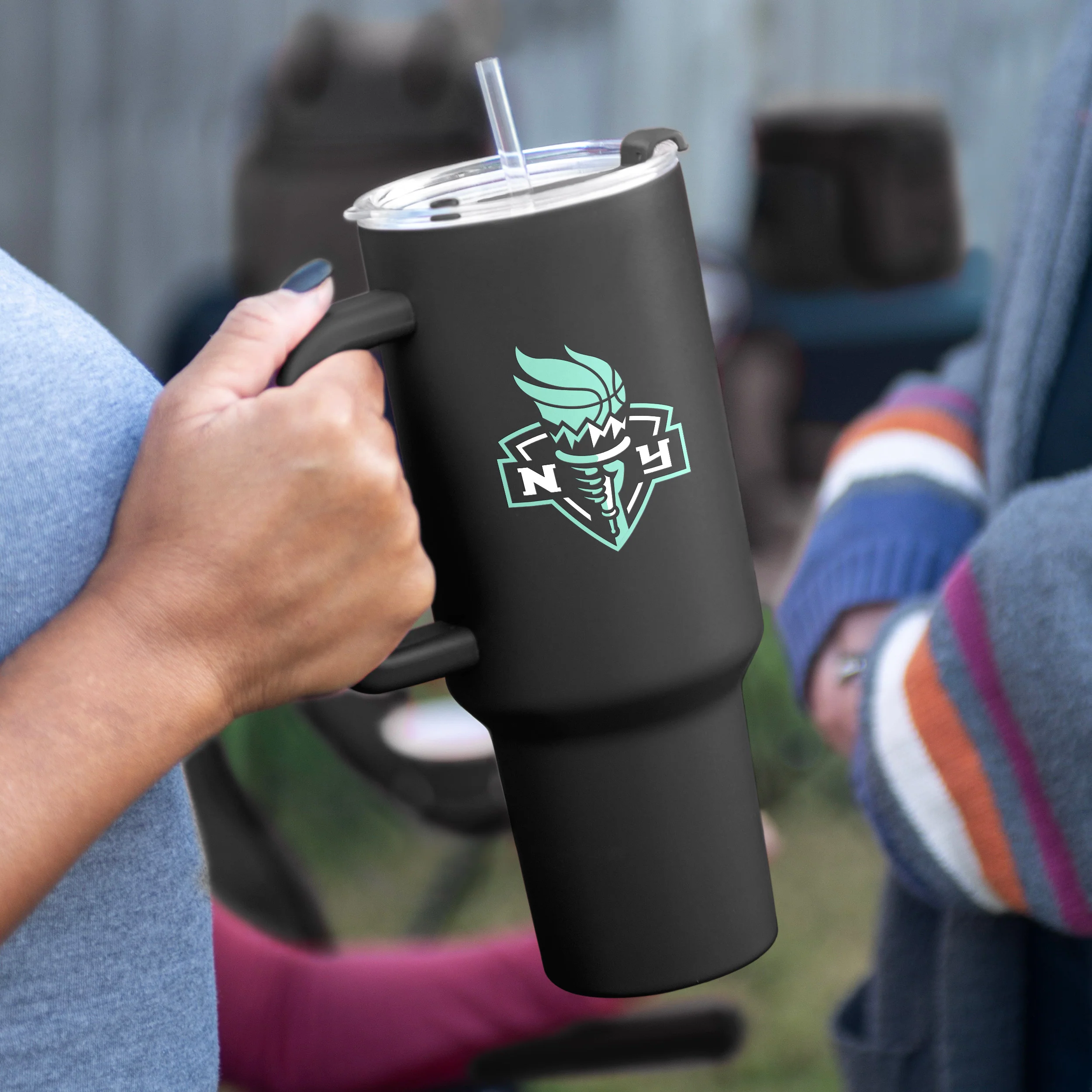 New York Liberty 40oz Flipside Powder Coat Tumbler - Image 2