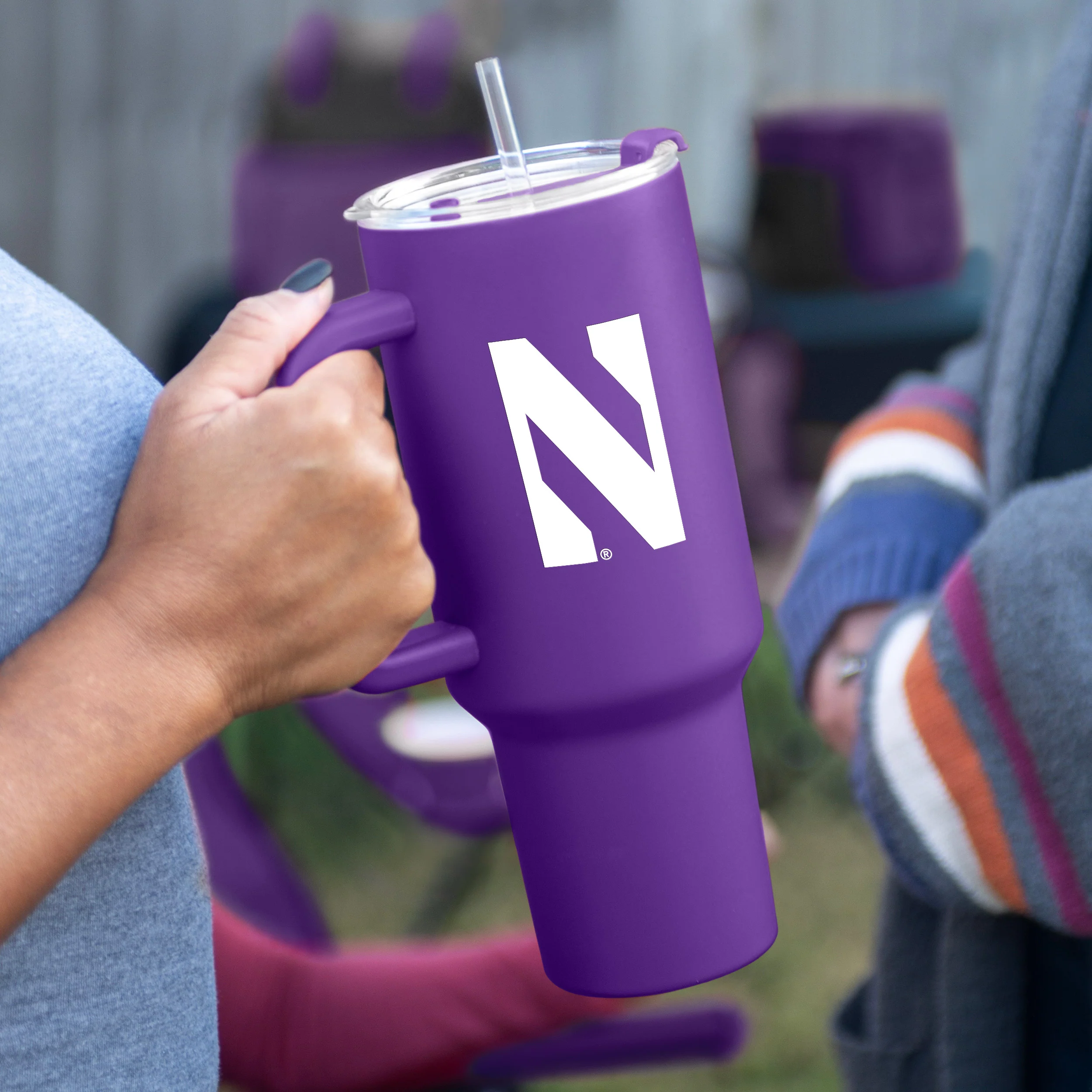 Northwestern 40oz Flipside Powder Coat Tumbler - Image 2
