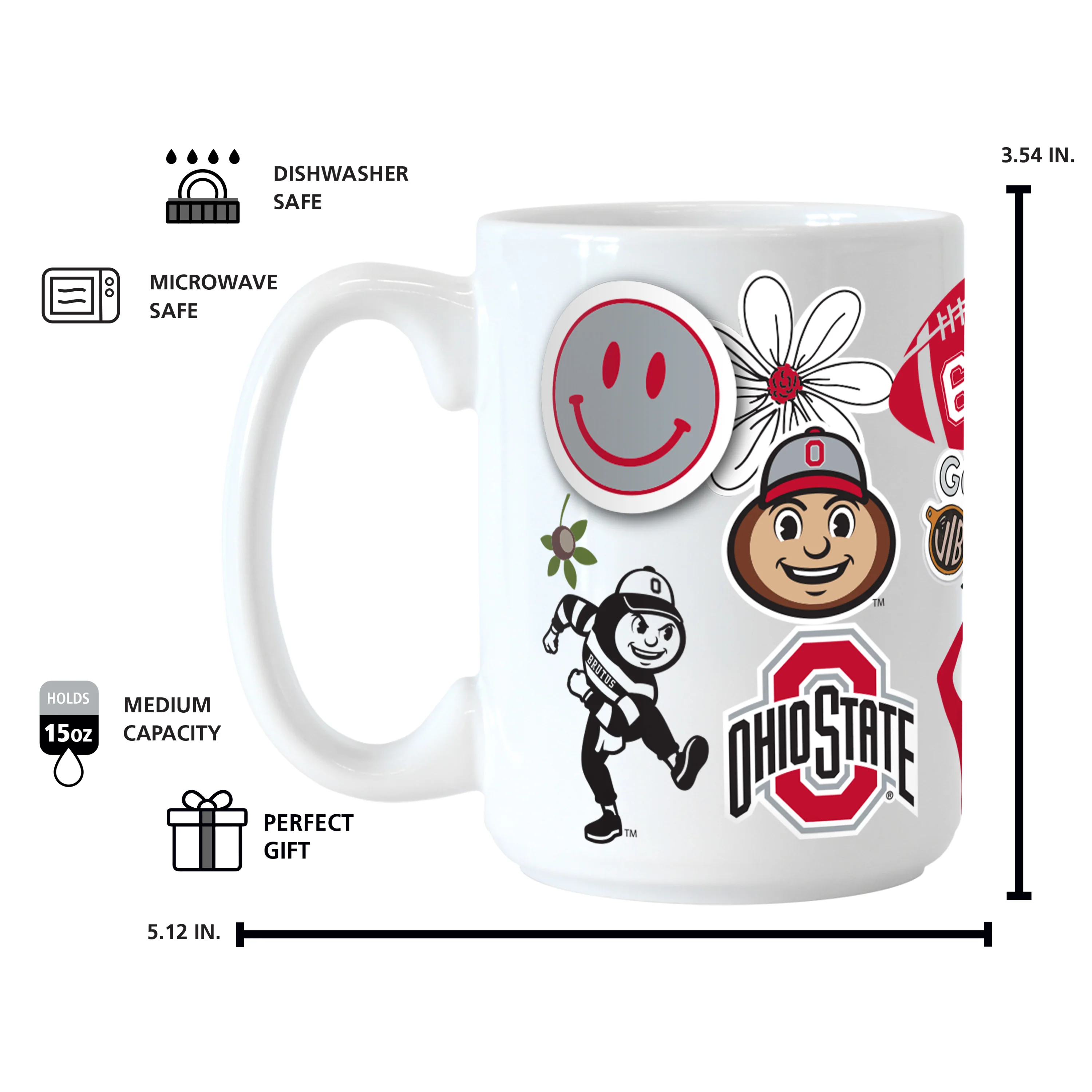 Ohio State 15oz Native Sublimated Mug - Image 4