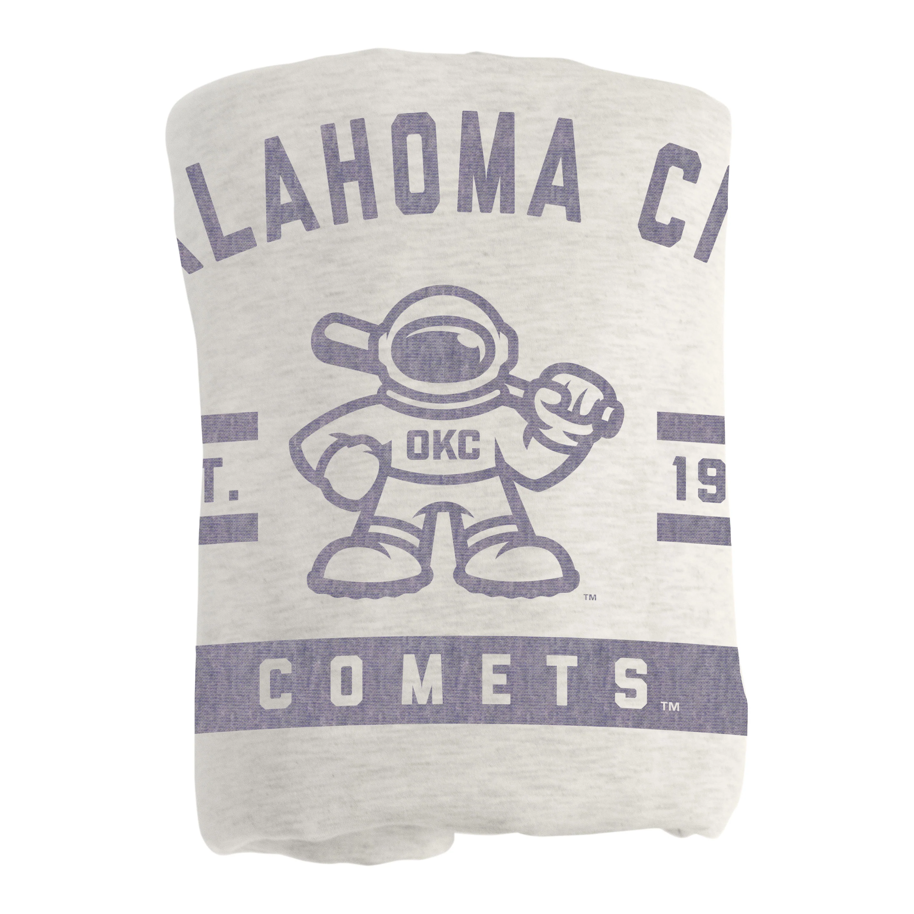 Oklahoma City Comets Sublimated Sweatshirt Blanket - Image 2