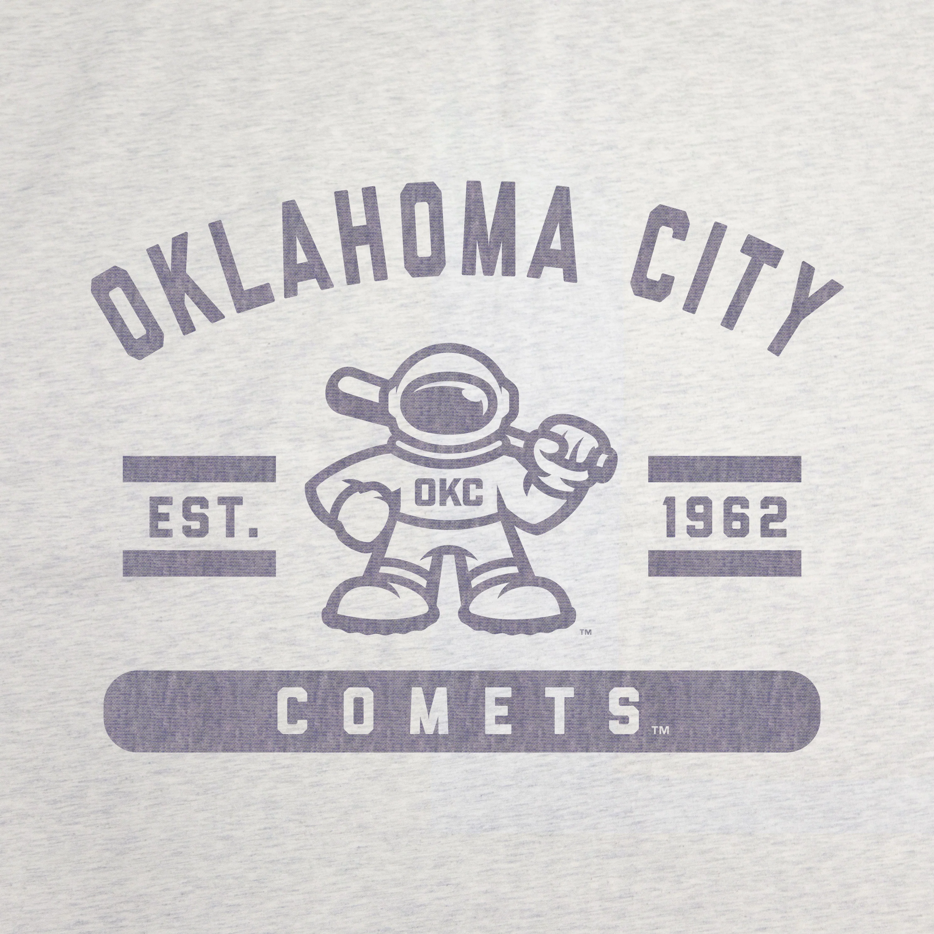 Oklahoma City Comets Sublimated Sweatshirt Blanket - Image 3