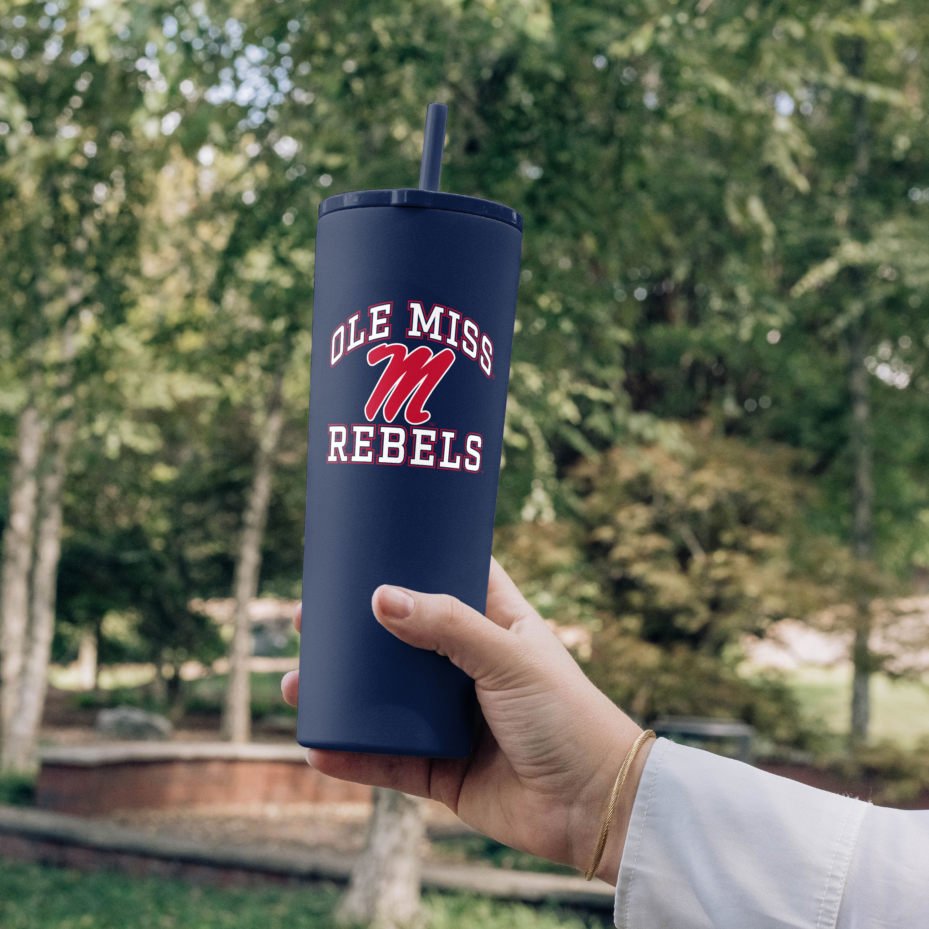 Ole Miss 30oz Athletic SS Straw Tumbler - Image 3