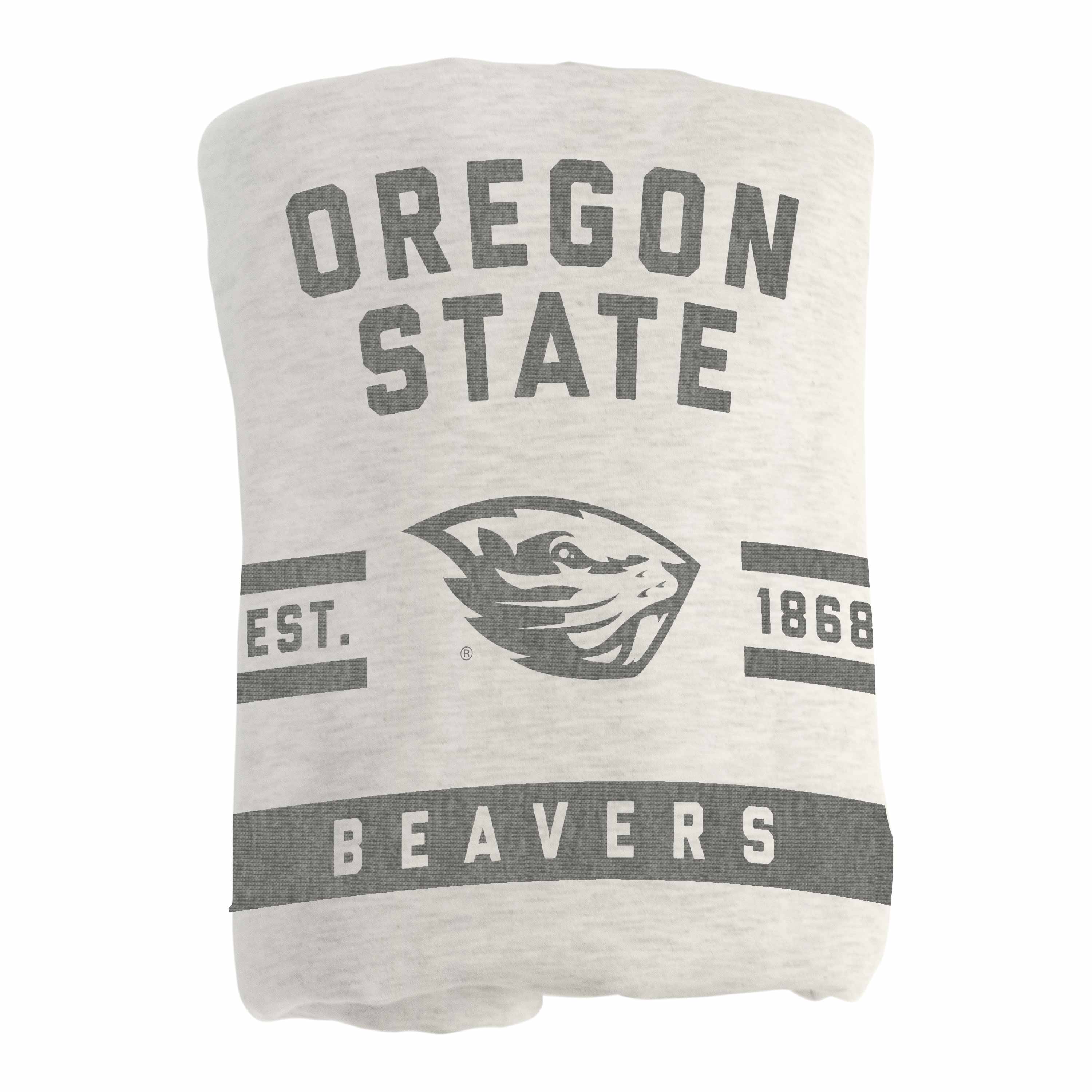 Oregon State Oatmeal Sweatshirt Blanket - Image 3
