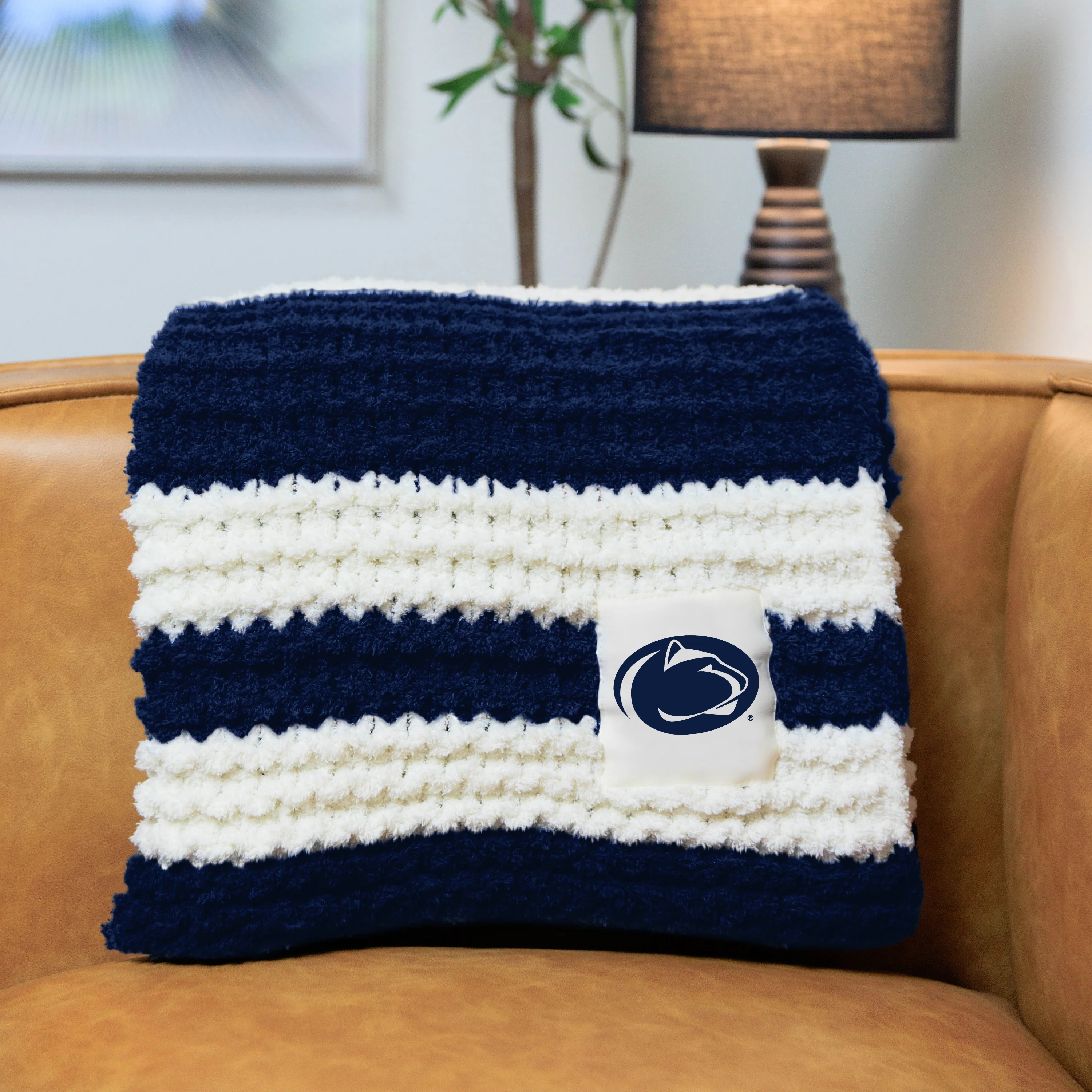 Penn State Cable Knit Throw 50x60 - Image 4