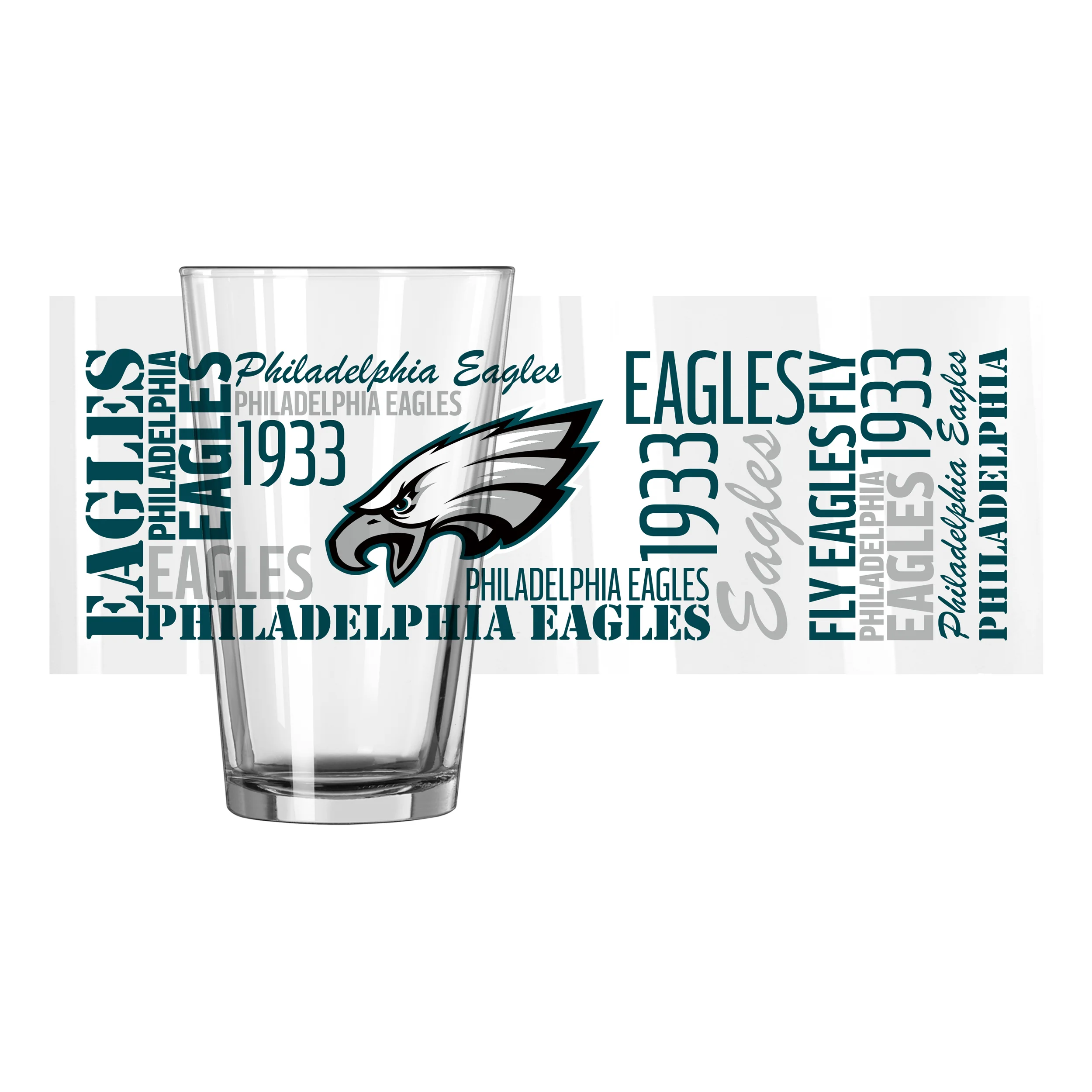 Philadelphia Eagles 16oz Spirit Pint Glass - Image 2