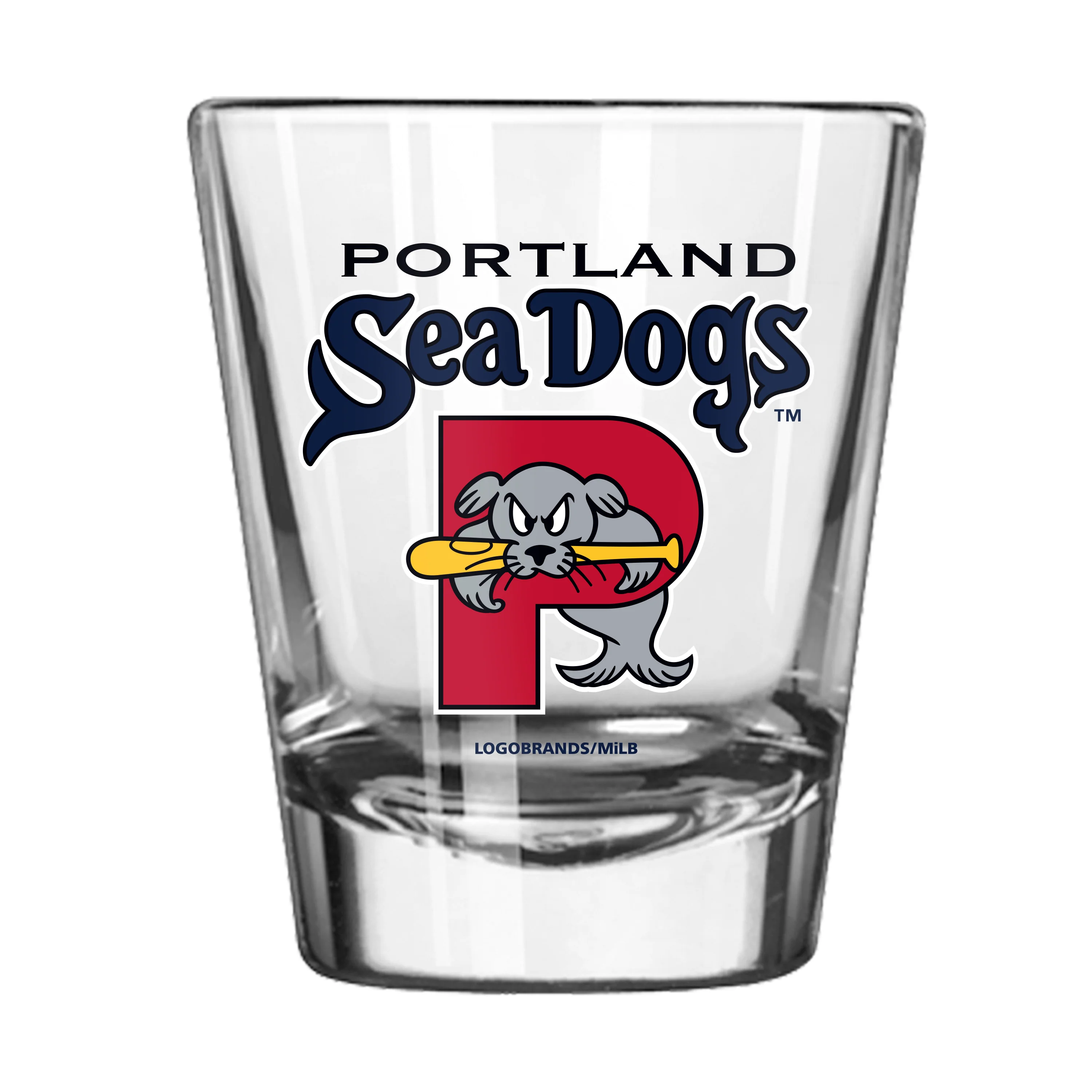 Portland Sea Dogs 2oz Logo Shot Glass