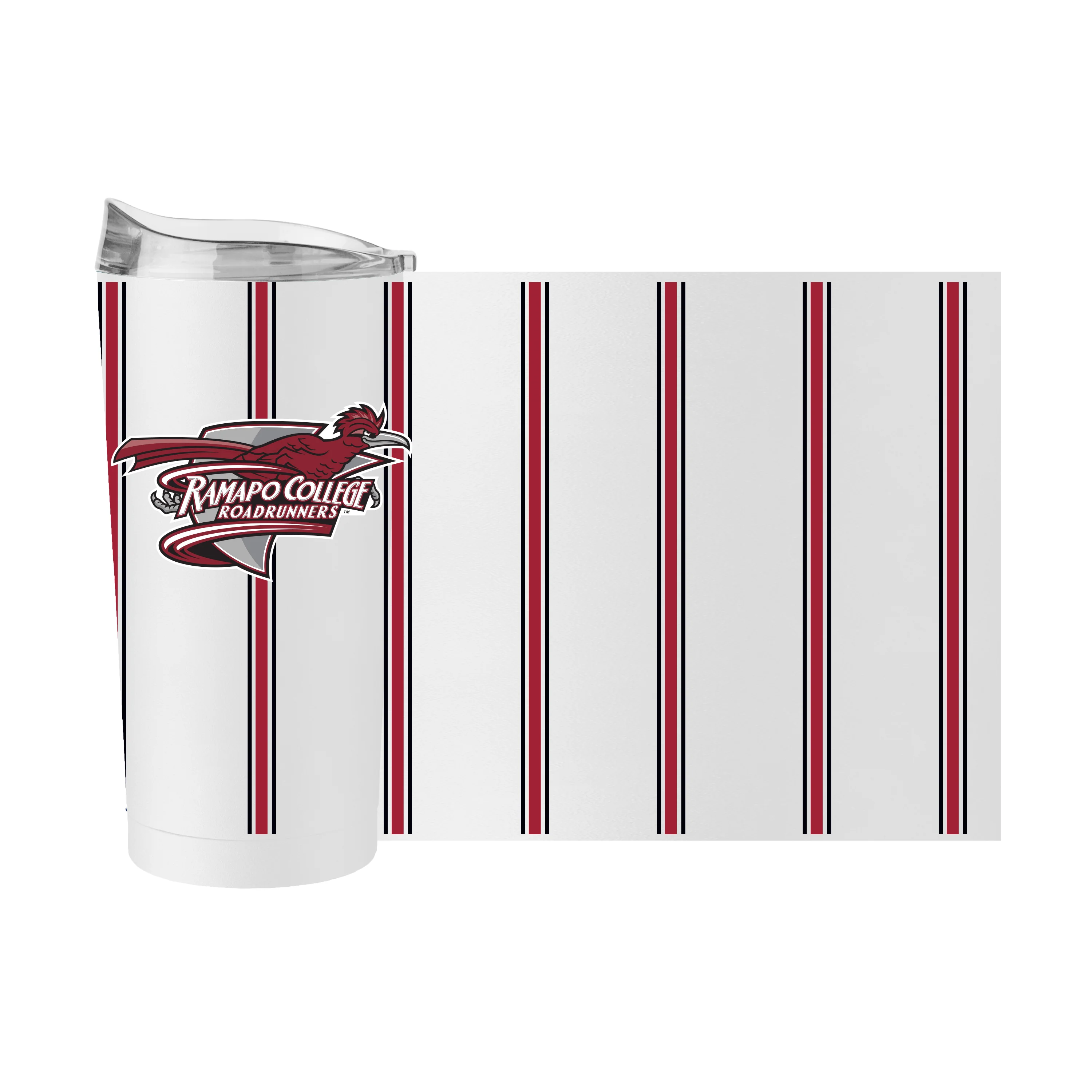 Ramapo College of  NJ 20oz Thin Stripe Powder Coat Tumbler - Image 2