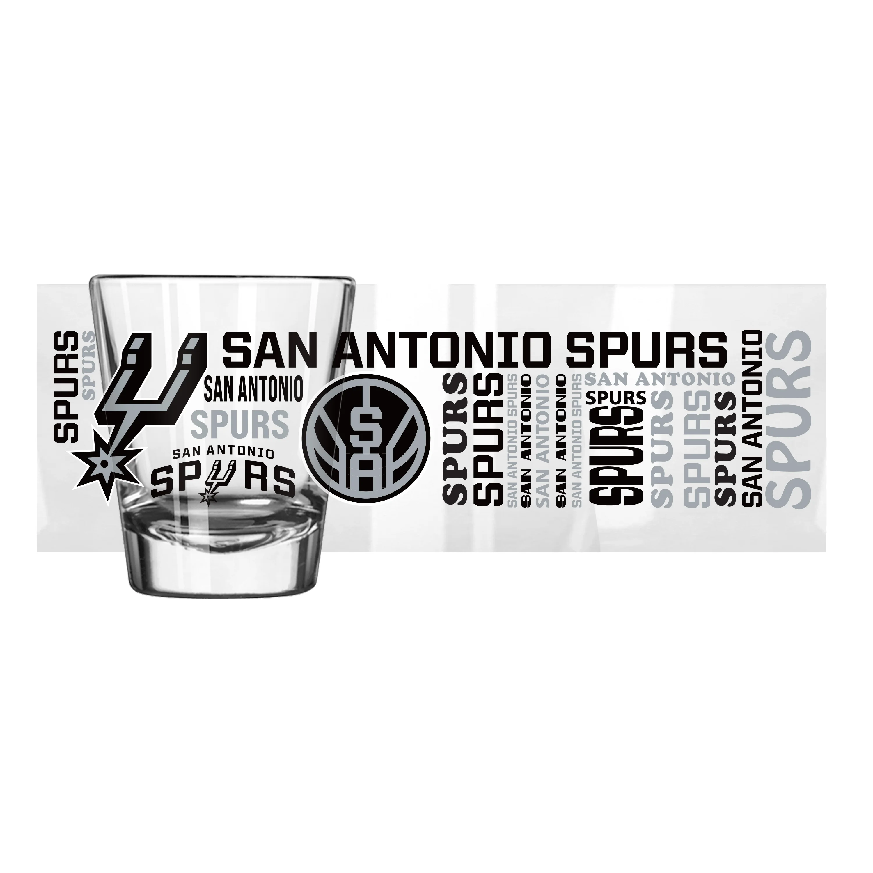San Antonio Spurs 2oz Spirit Shot Glass - Image 2