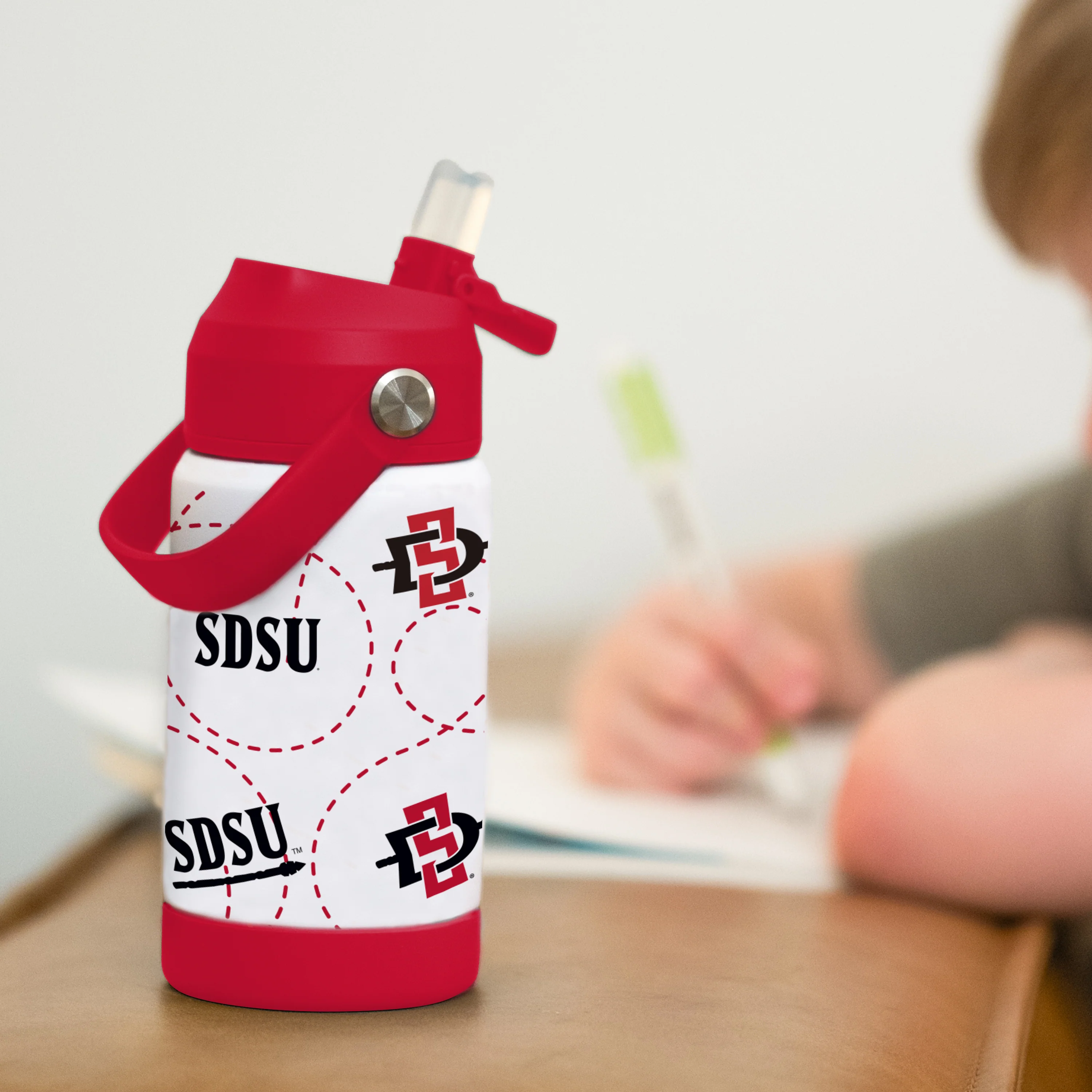 San Diego State 12oz Mascot SS Kids Bottle - Image 5