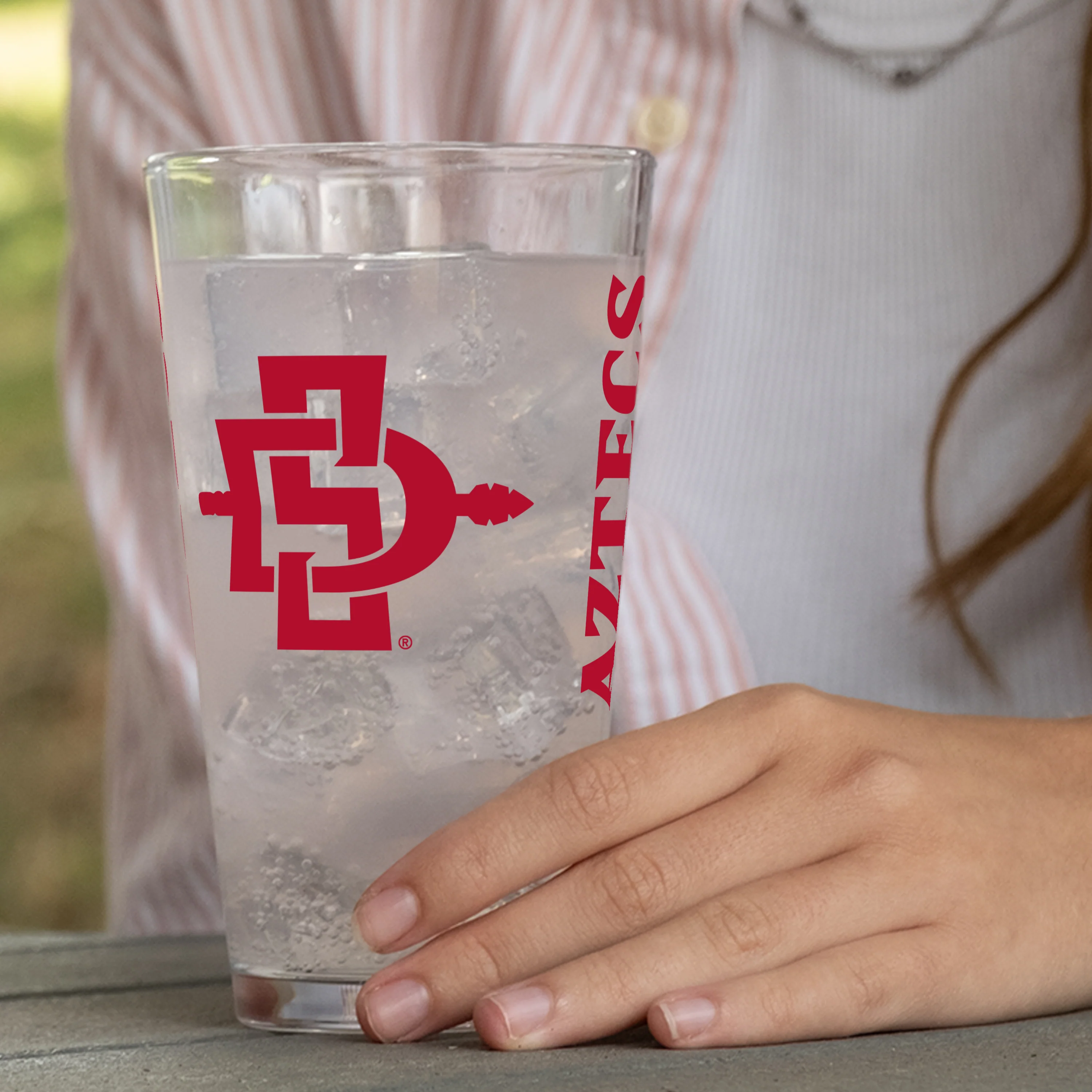 San Diego State 16oz Gameday Pint Glass - Image 4
