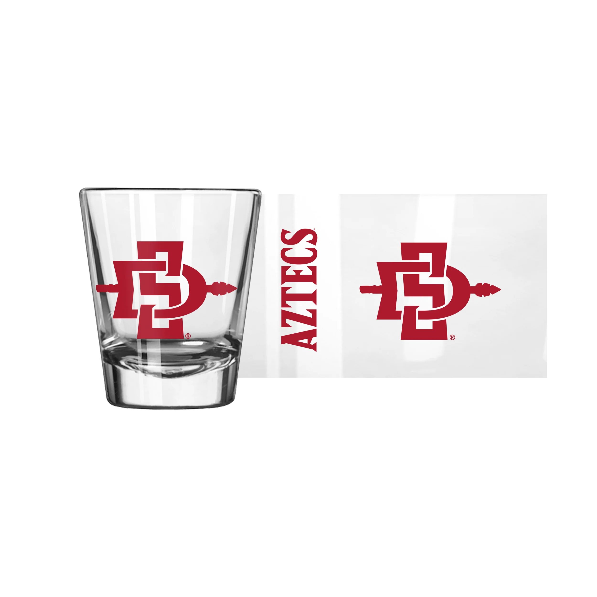 San Diego State 2oz Gameday Shot Glass - Image 2