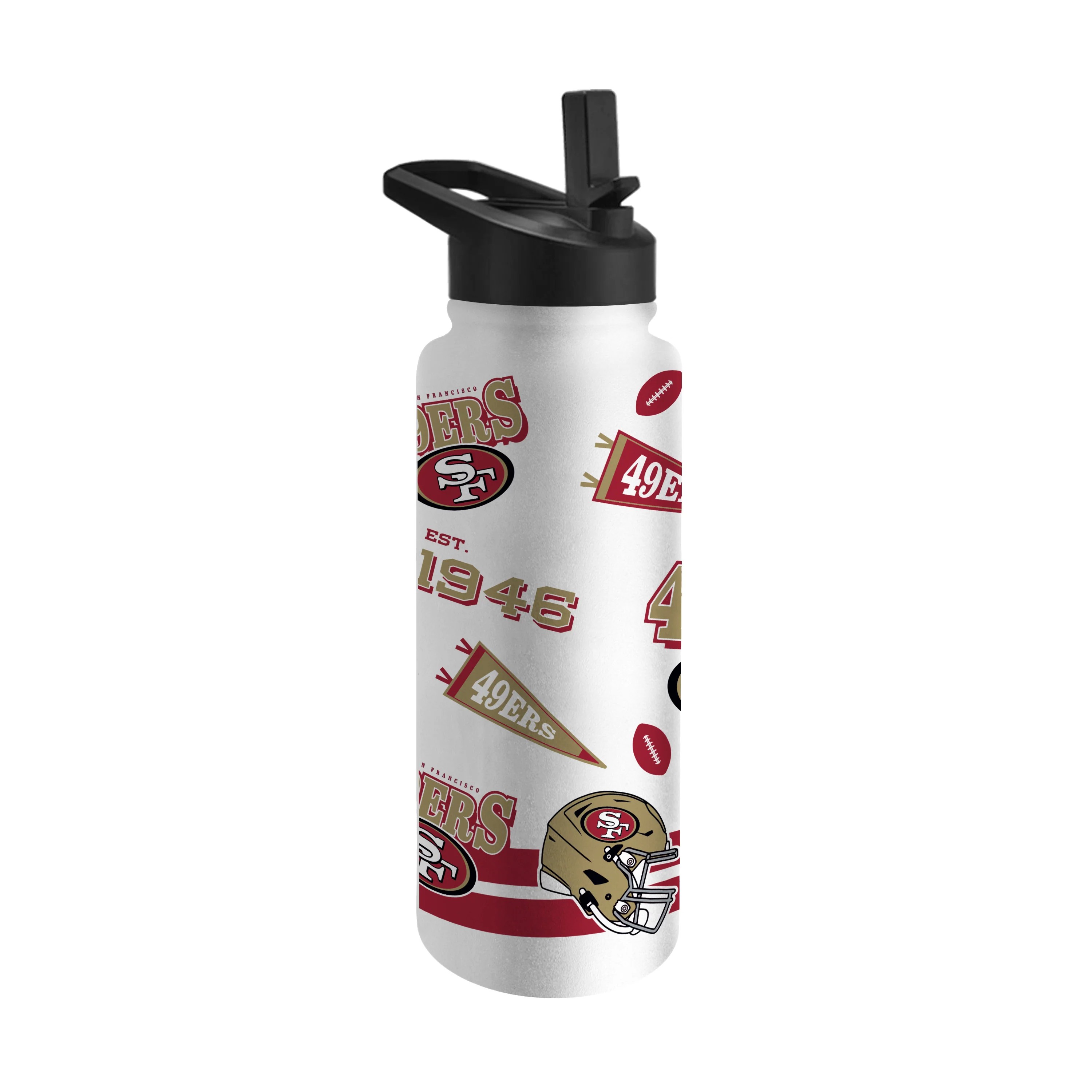 San Francisco 49ers 34oz Native Quencher Bottle - Image 2