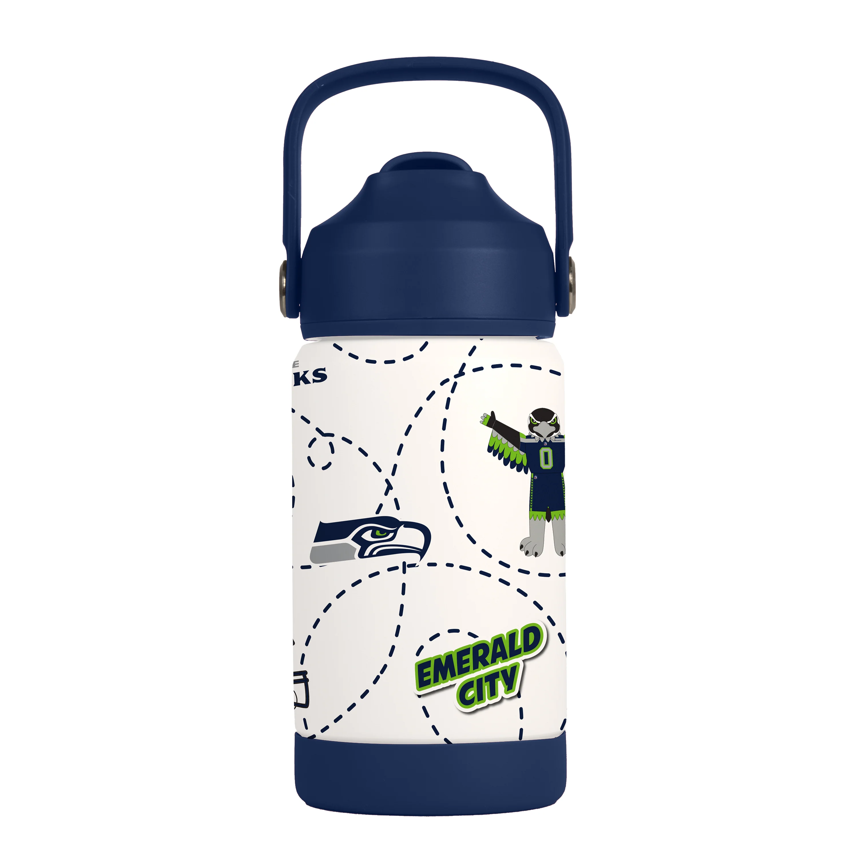 Seattle Seahawks 12oz Mascot SS Kids Bottle - Image 3