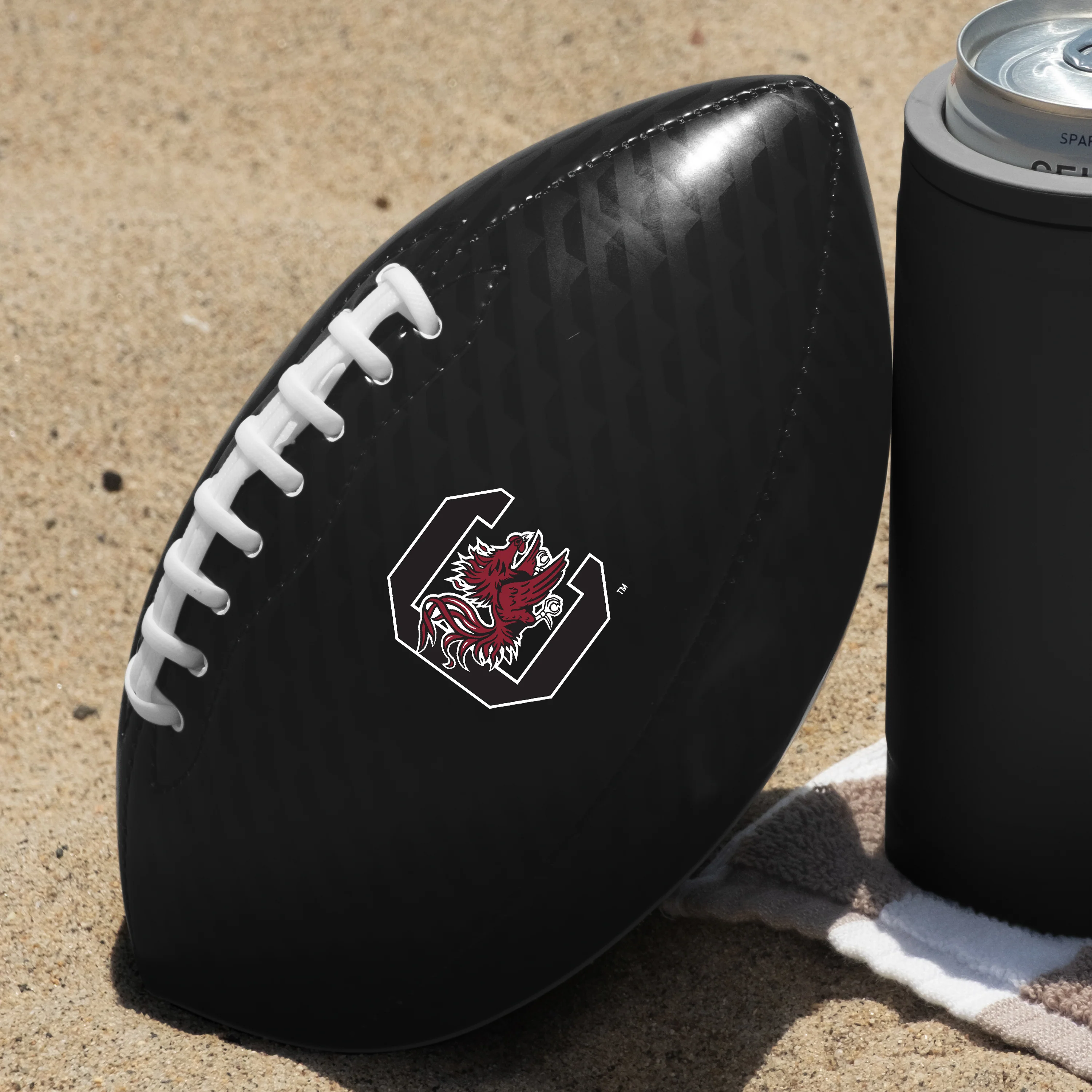 South Carolina Carbon Fiber Mini SizeGlossy Football - Image 4
