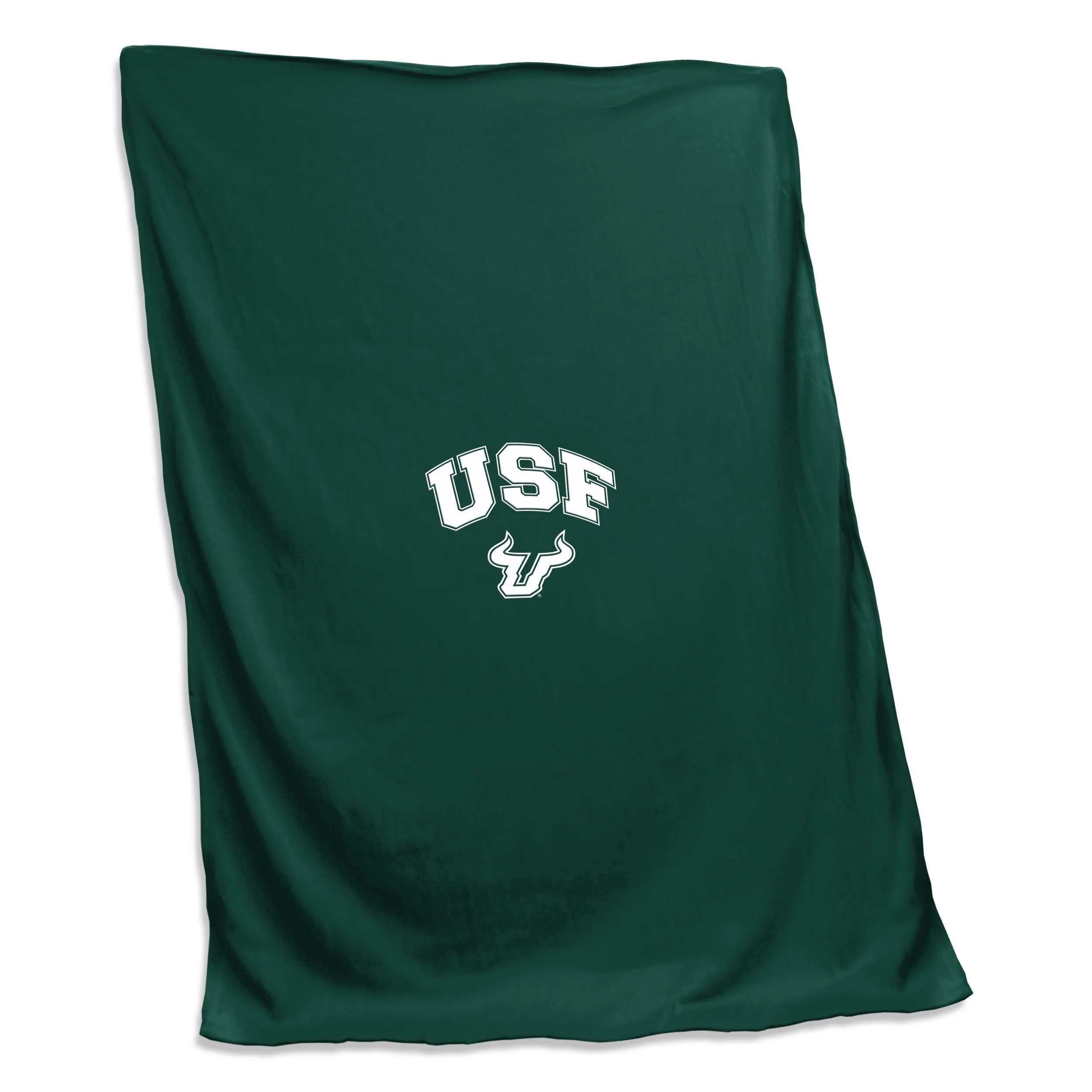South Florida White logo Screened Sweatshirt Blanket
