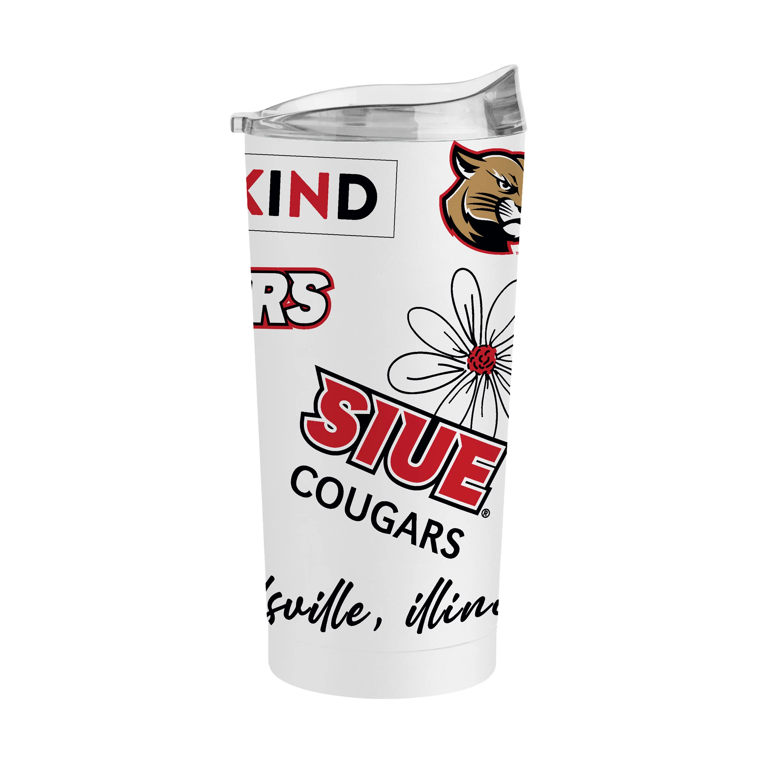 Southern Ill Edwardsville 20oz Native Powder Coat Tumbler - Image 2