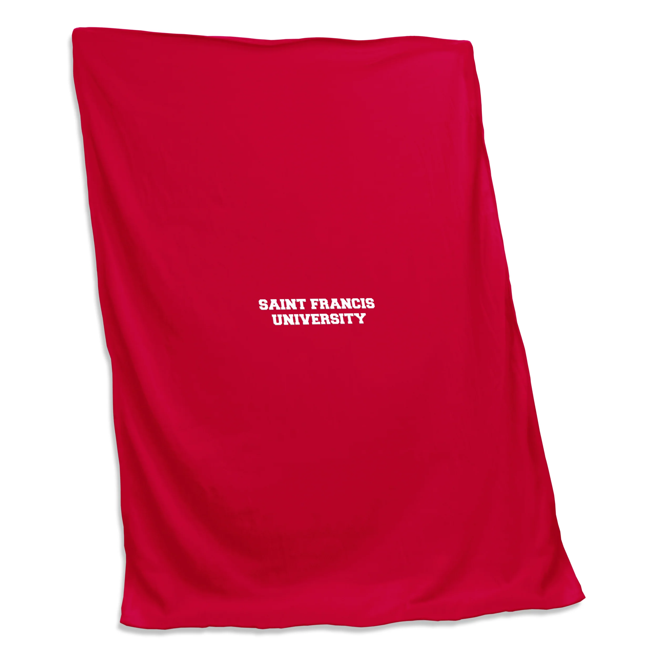 St. Francis University Red Sweatshirt Blanket (Screened)