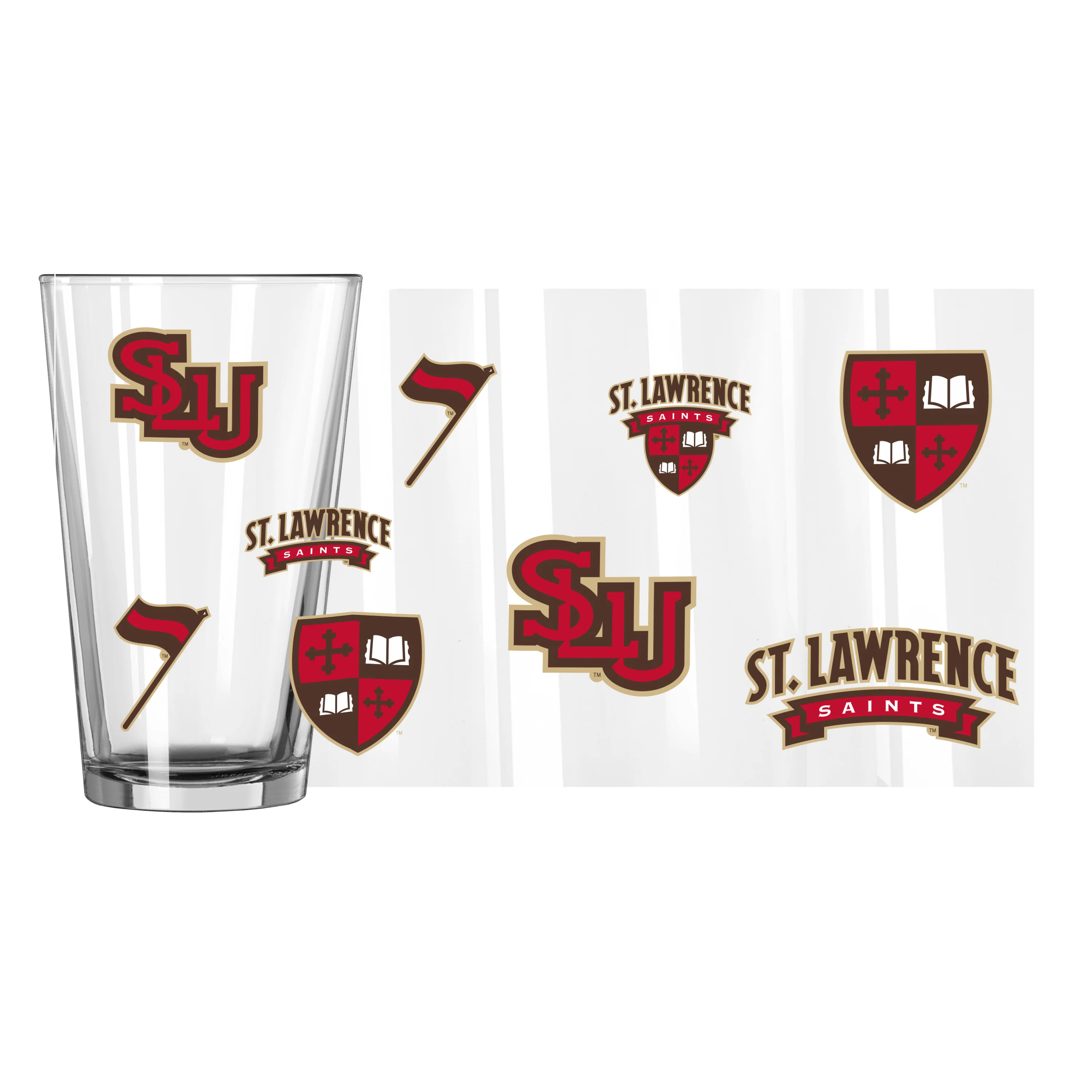 St. Lawrence U 16oz Native Pint Glass - Image 4