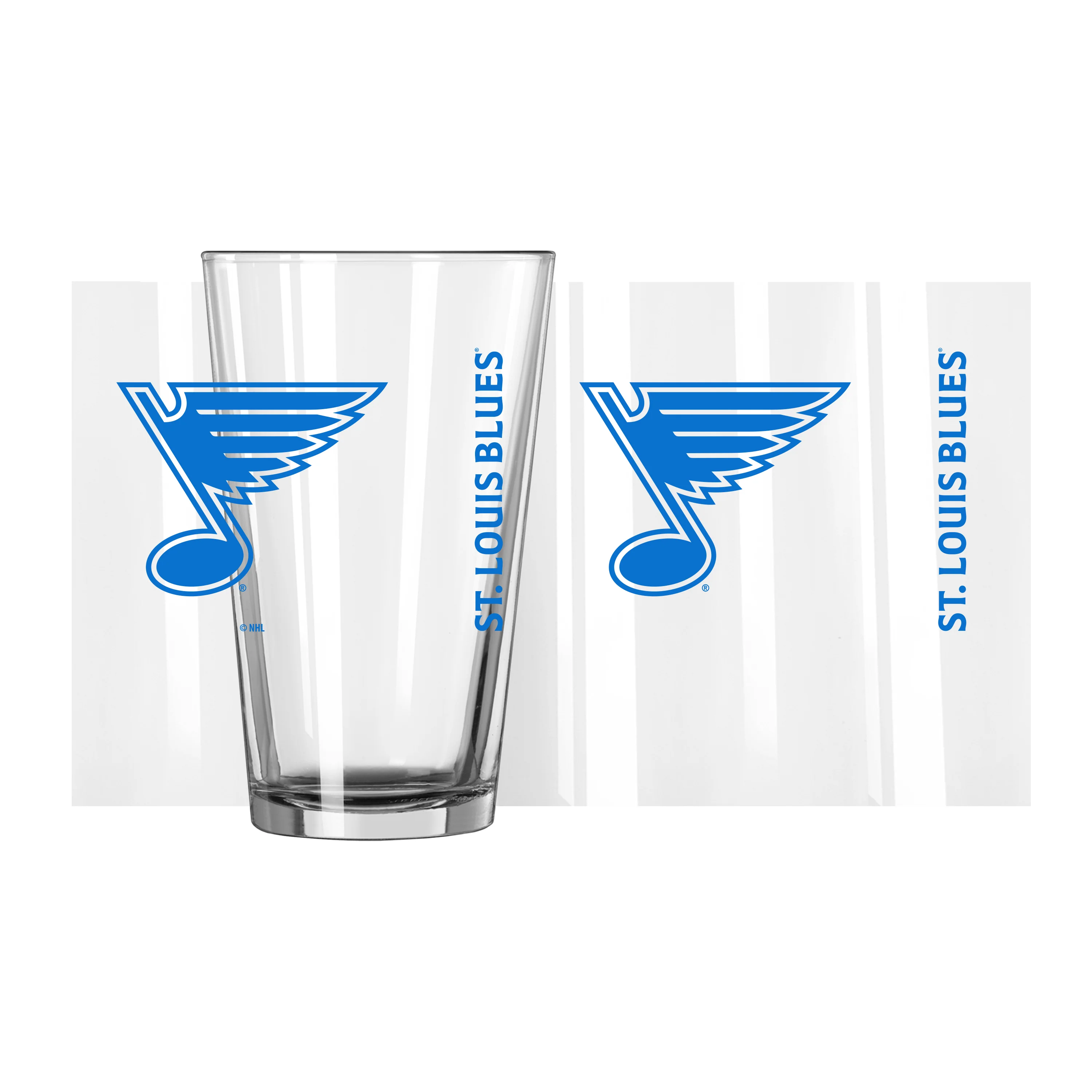 St. Louis Blues 16oz Gameday Pint Glass - Image 5