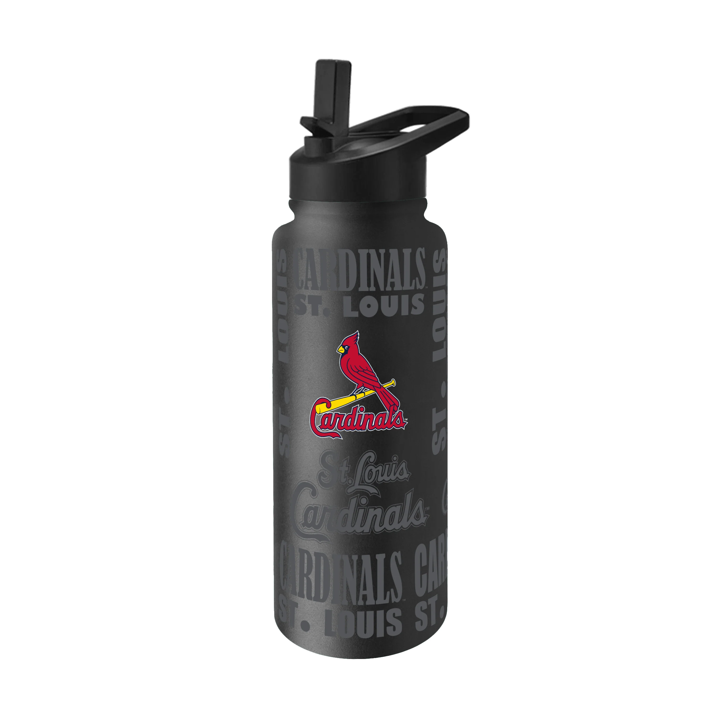 St. Louis Cardinals 34oz Black Replay Quencher Bottle
