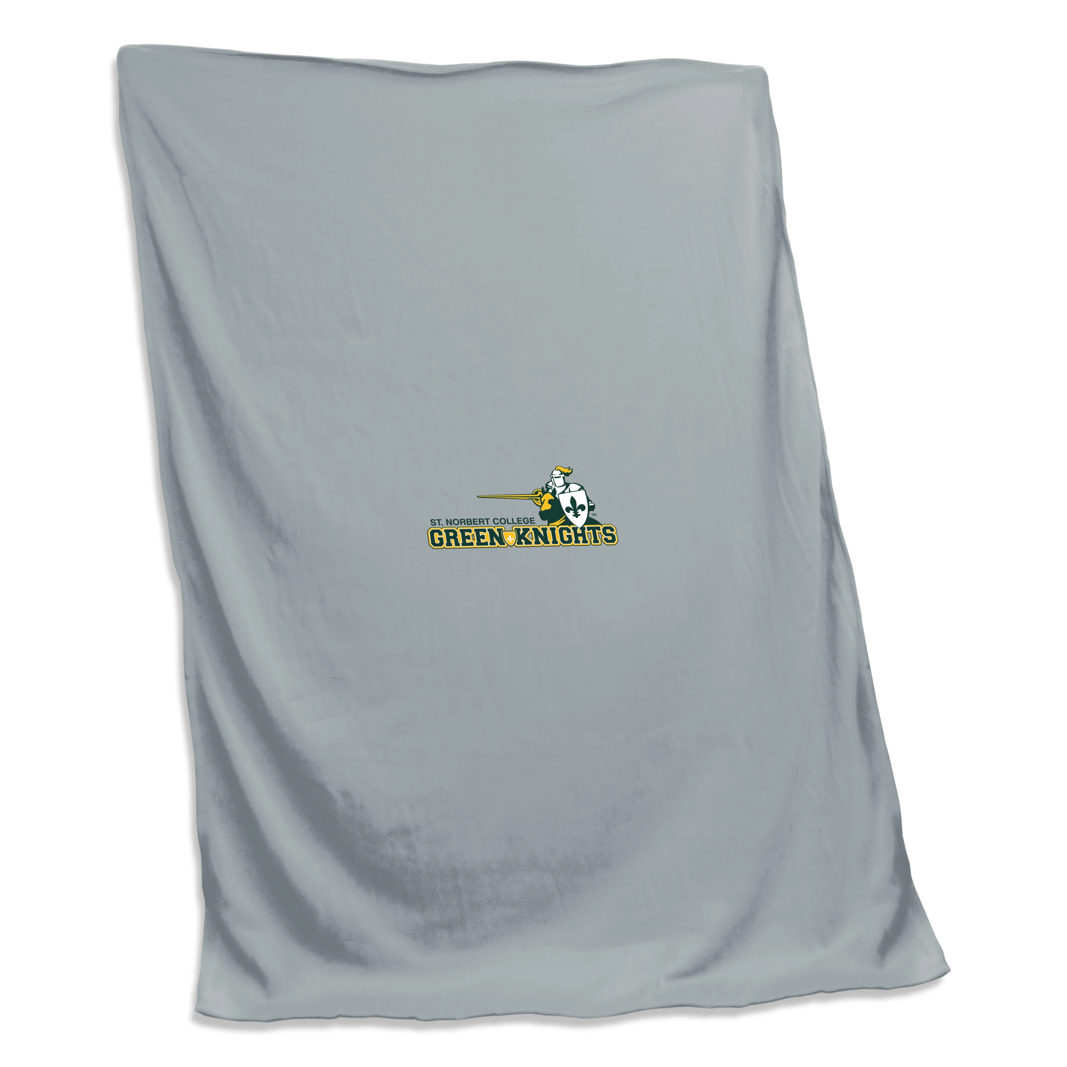 St Norbert Gray Screened Sweatshirt Blanket
