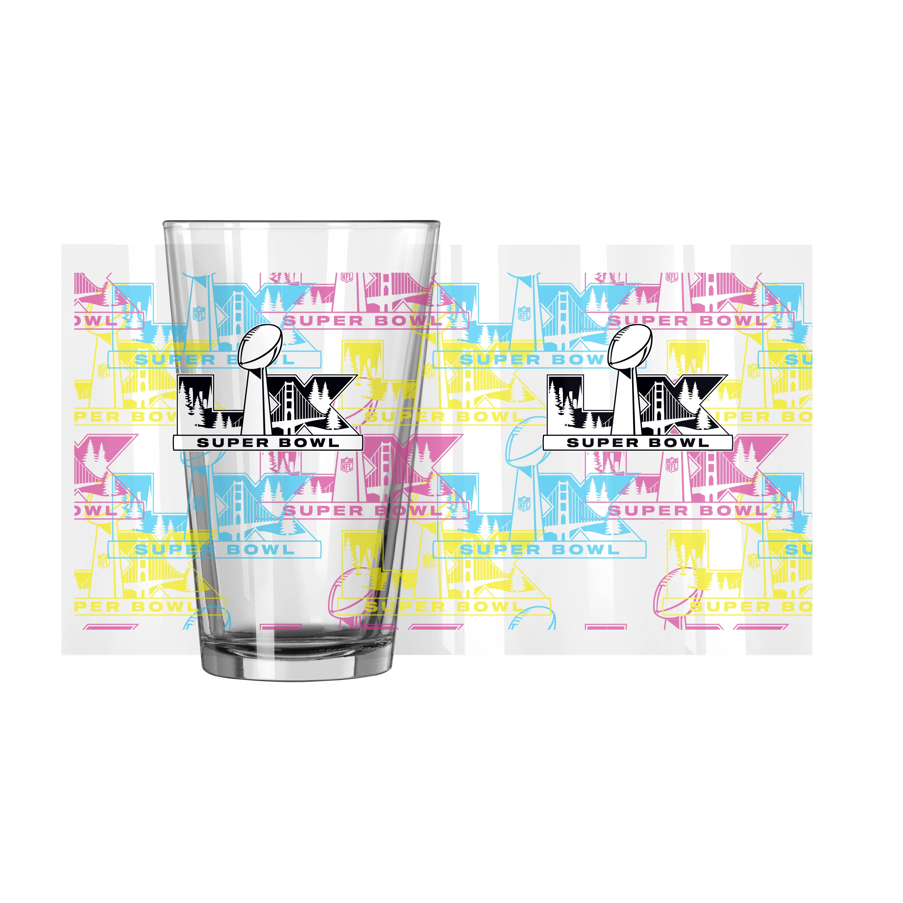 Super Bowl 60 16oz Pint Glass - Image 4