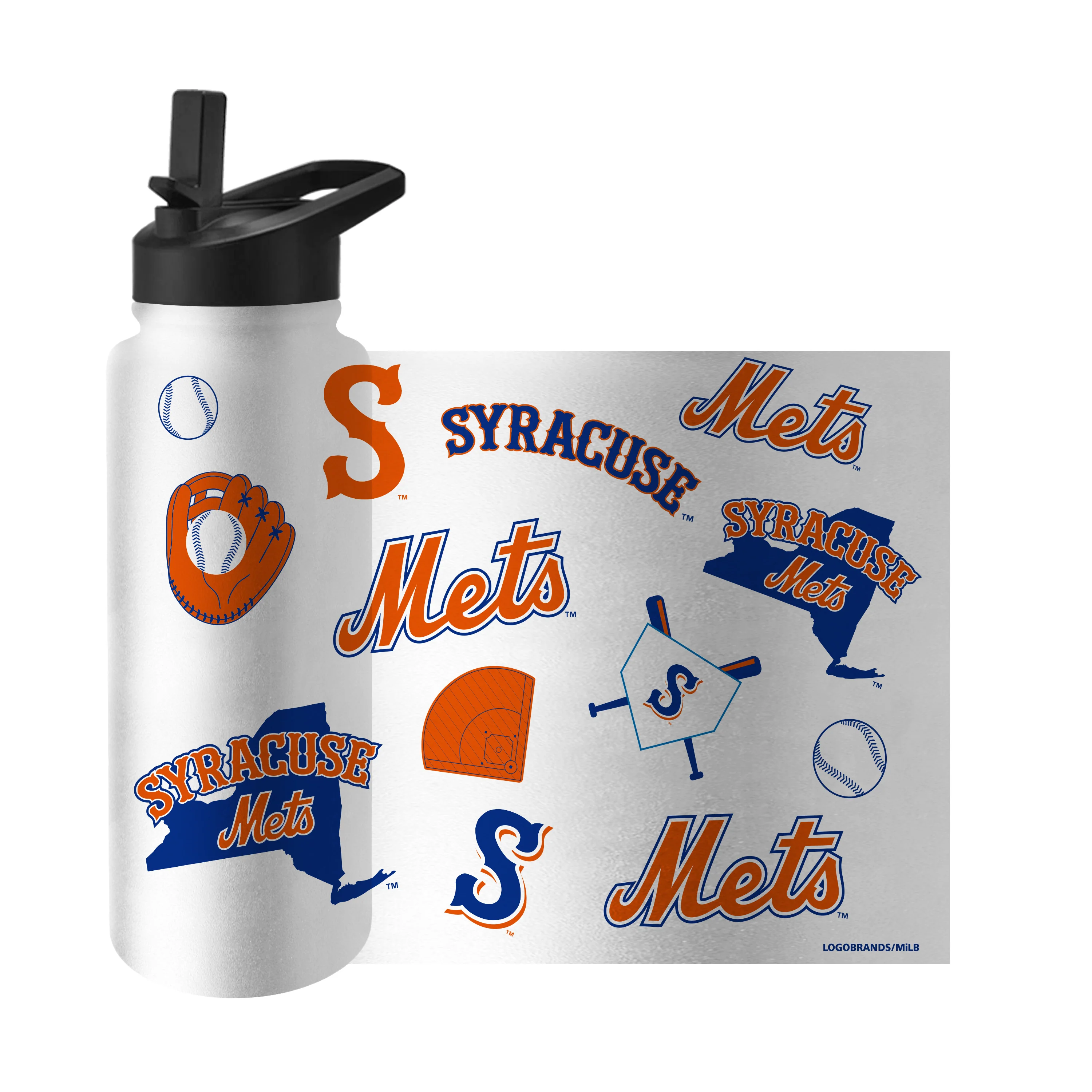 Syracuse Mets 34oz Native Quencher Bottle - Image 3