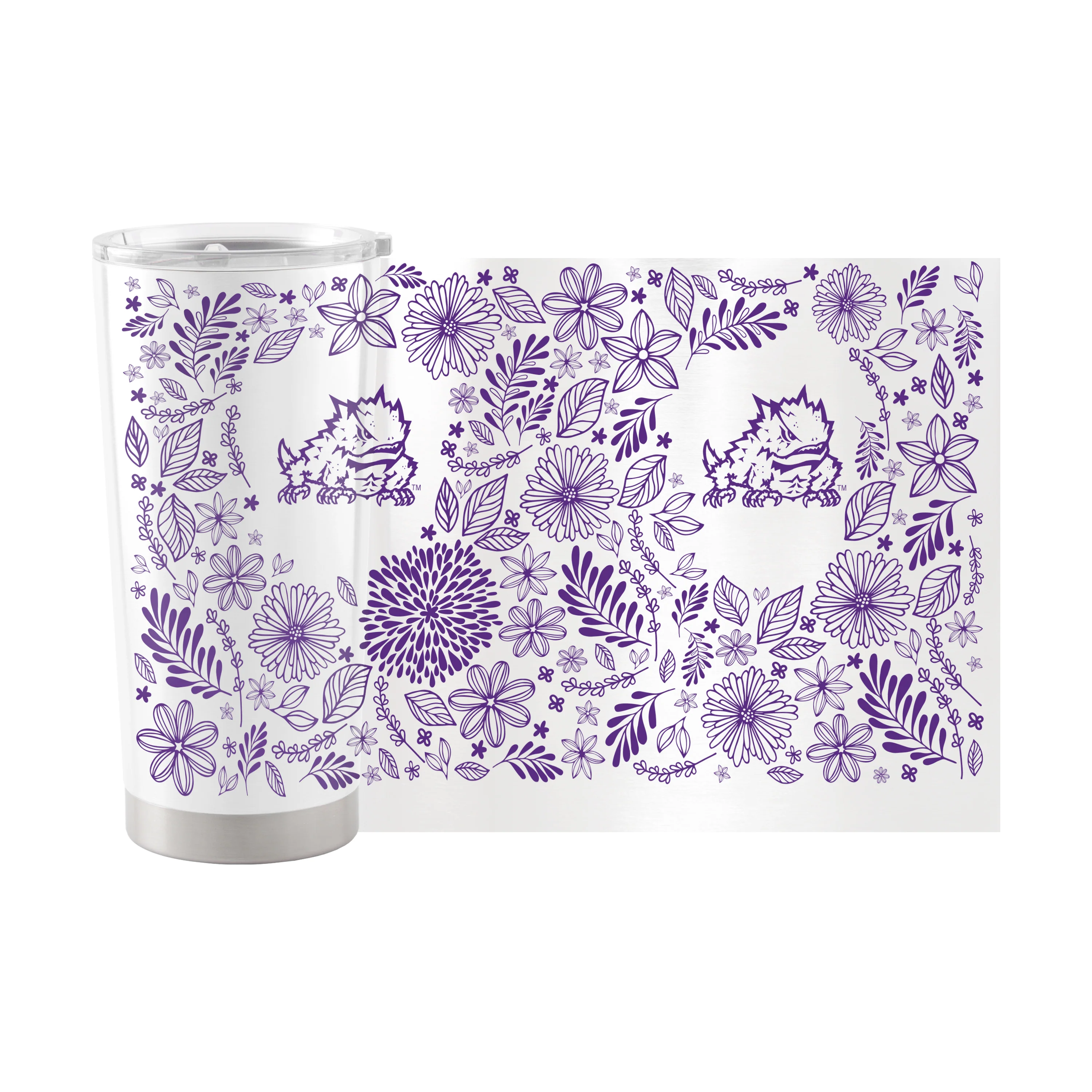 TCU 20oz Botanical Stainless Steel Tumbler - Image 2