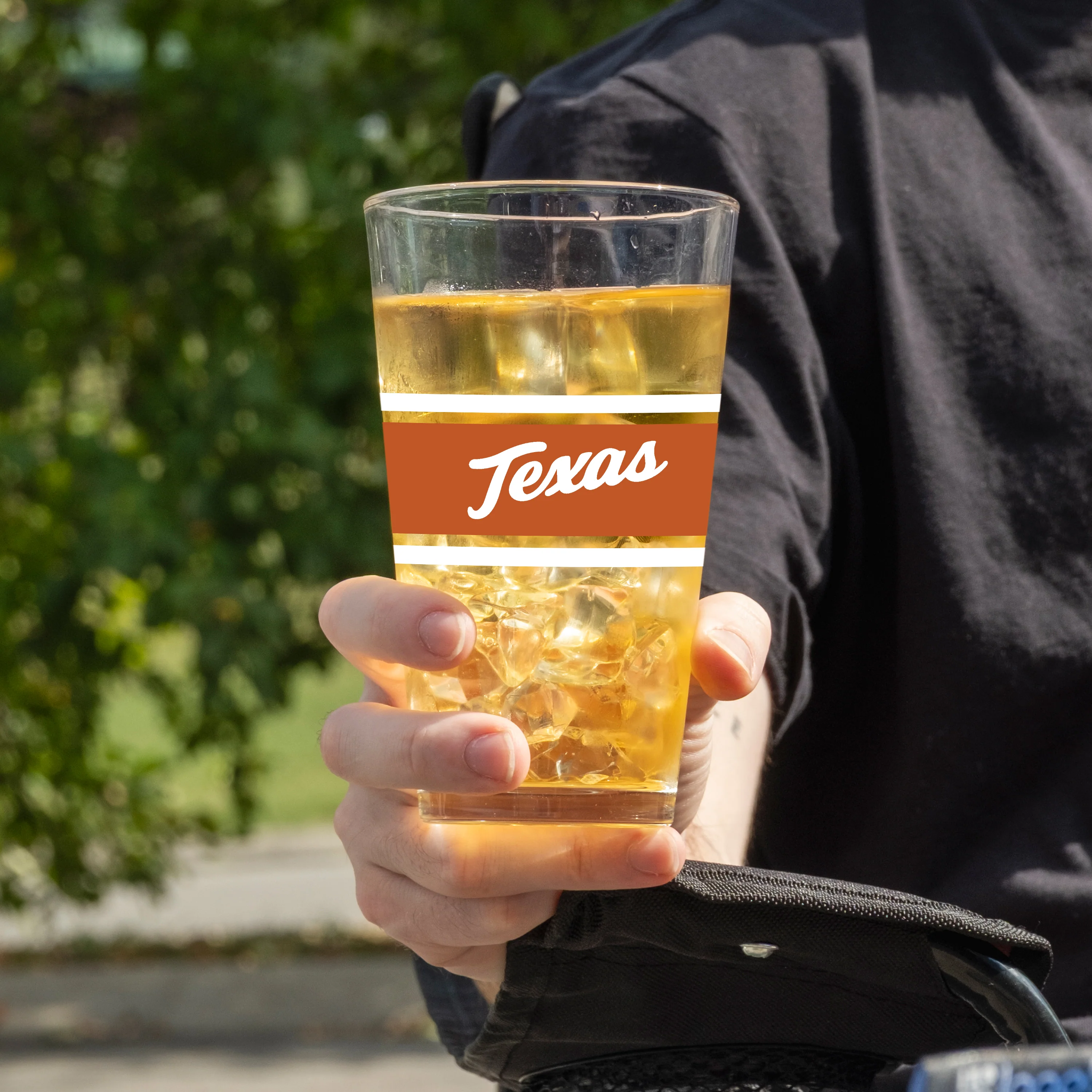 Texas 16oz Stripe Pint Glass - Image 2