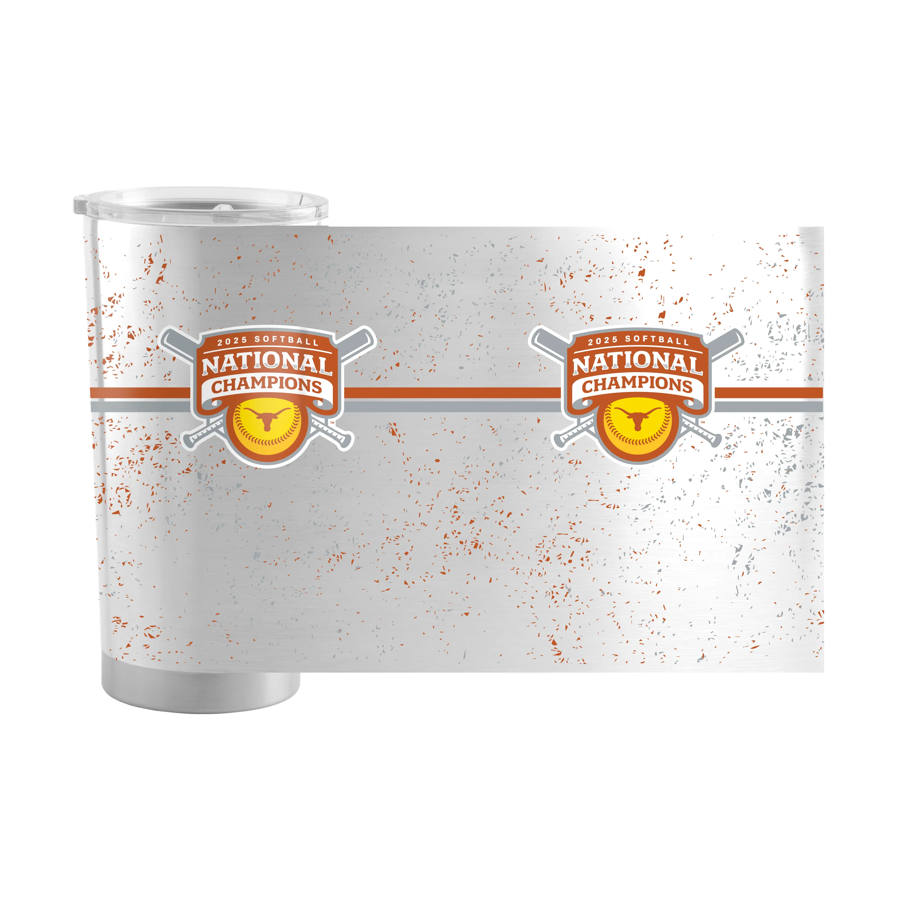 Texas 2025 Softball Champions 20oz Stainless Tumbler - Image 3