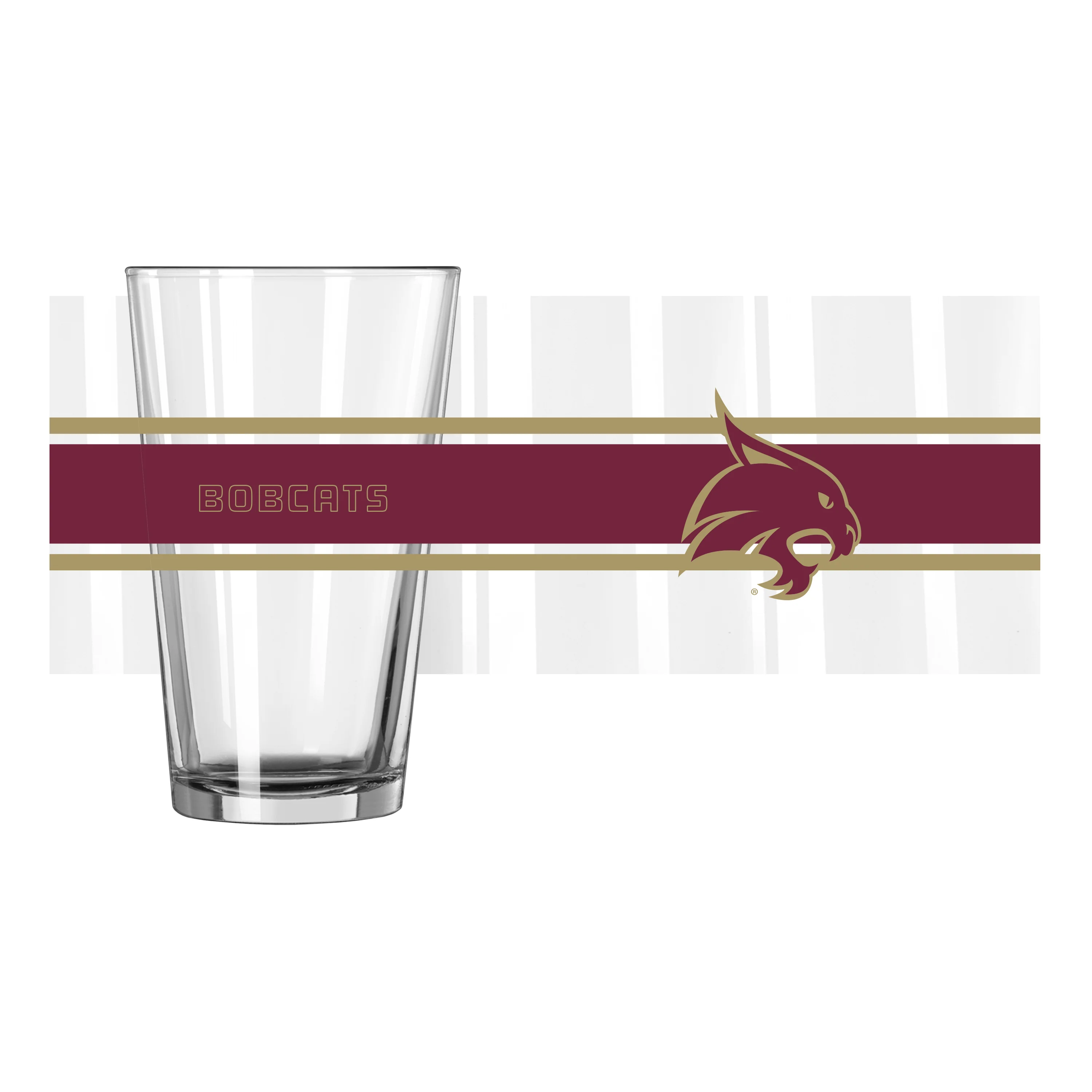 Texas State 16oz Stripe Pint Glass - Image 2