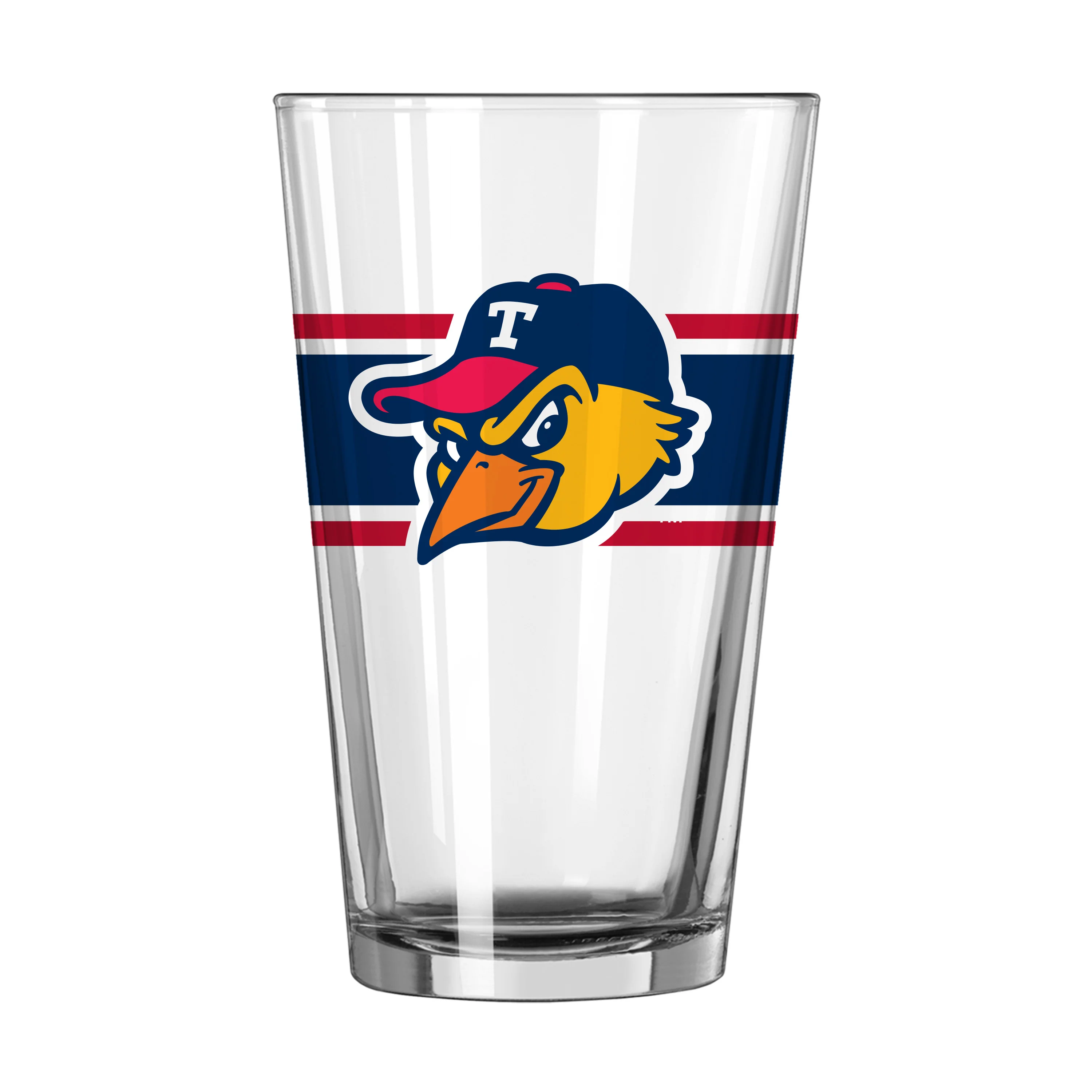 Toledo Mud Hens 16oz Stripe Pint Glass