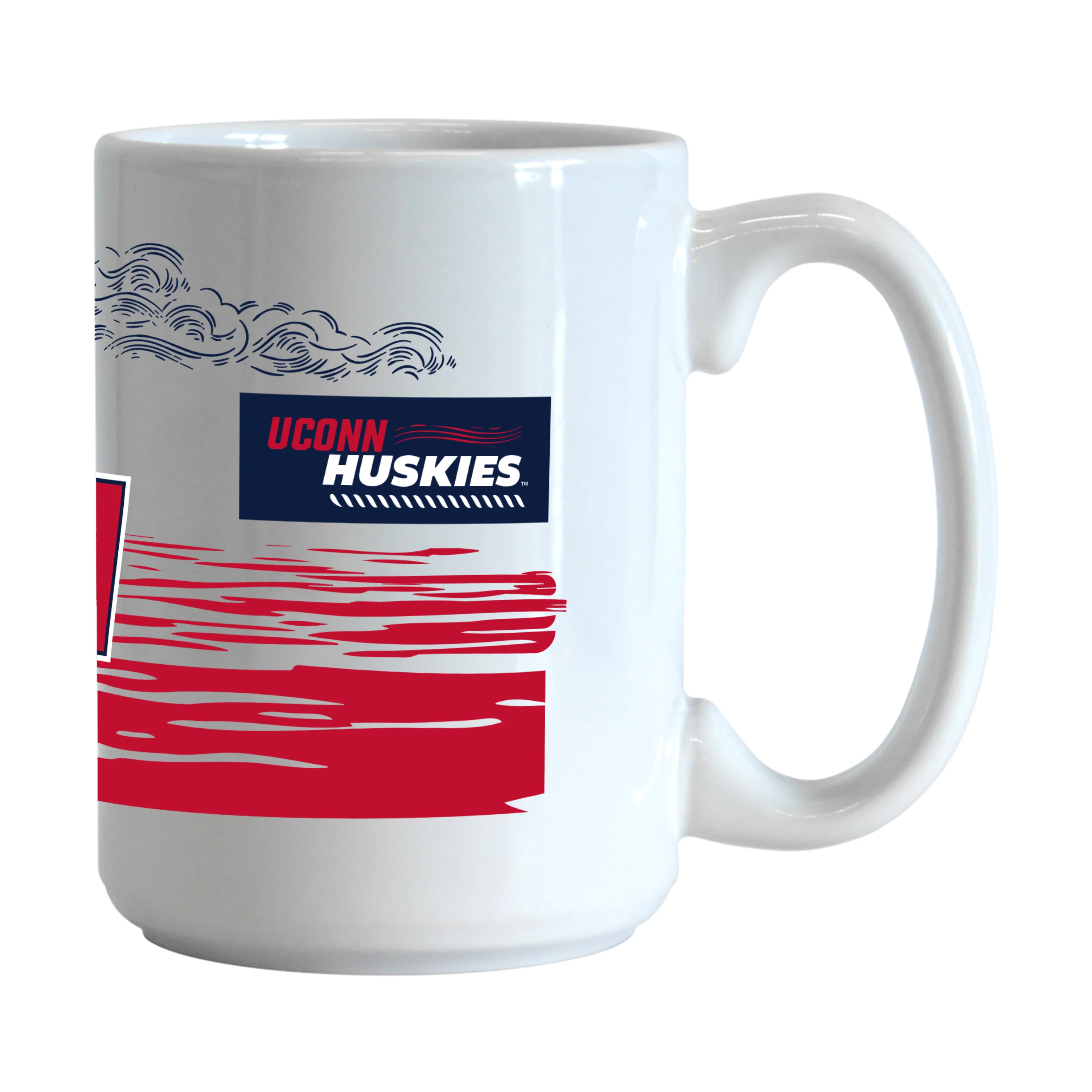 UCONN 2025 Womens Basketball Champions 15oz Pattern Sublimated Mug - Image 2