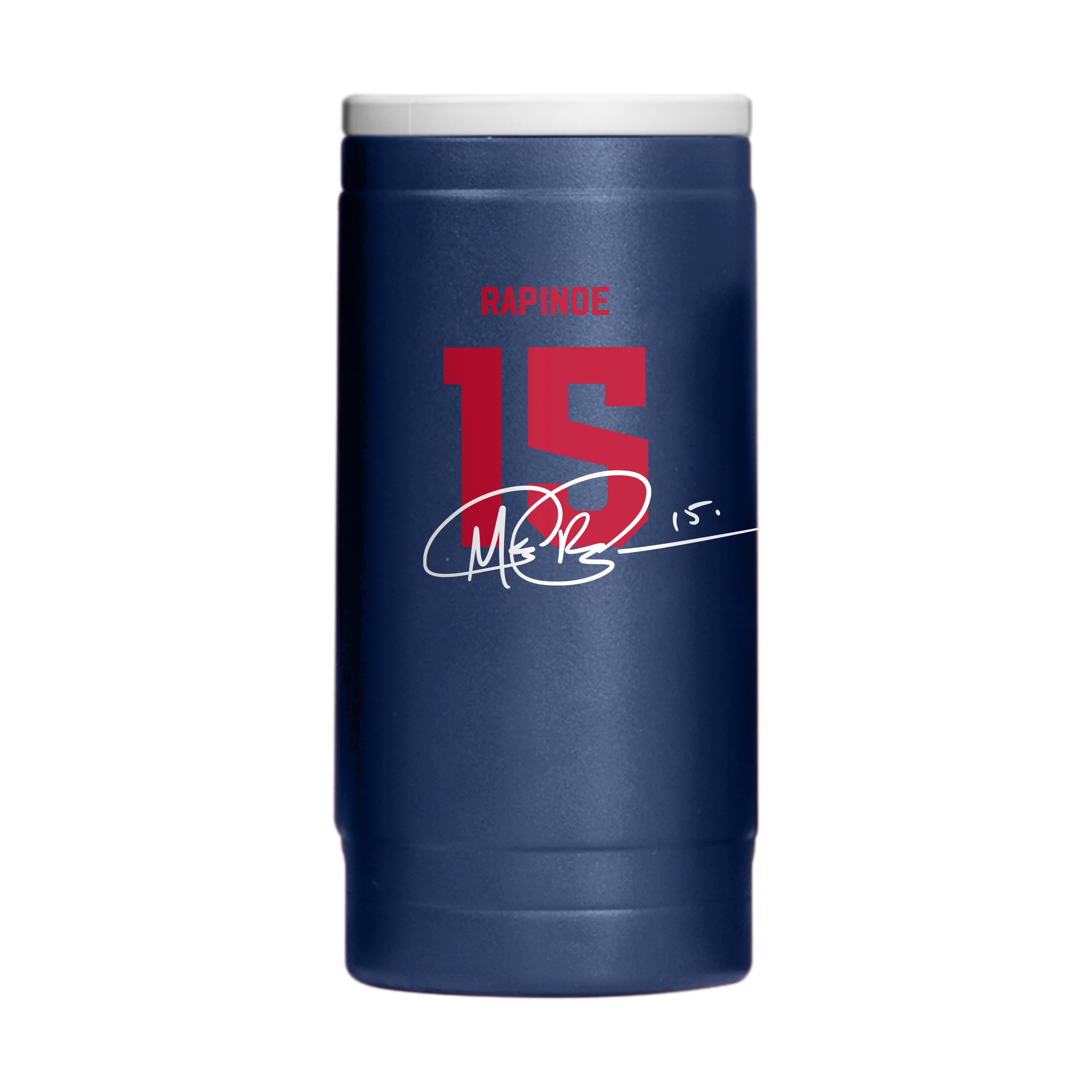 US Womens Soccer Megan Rapinoe 12oz Powder Coat Slim Can Coolie