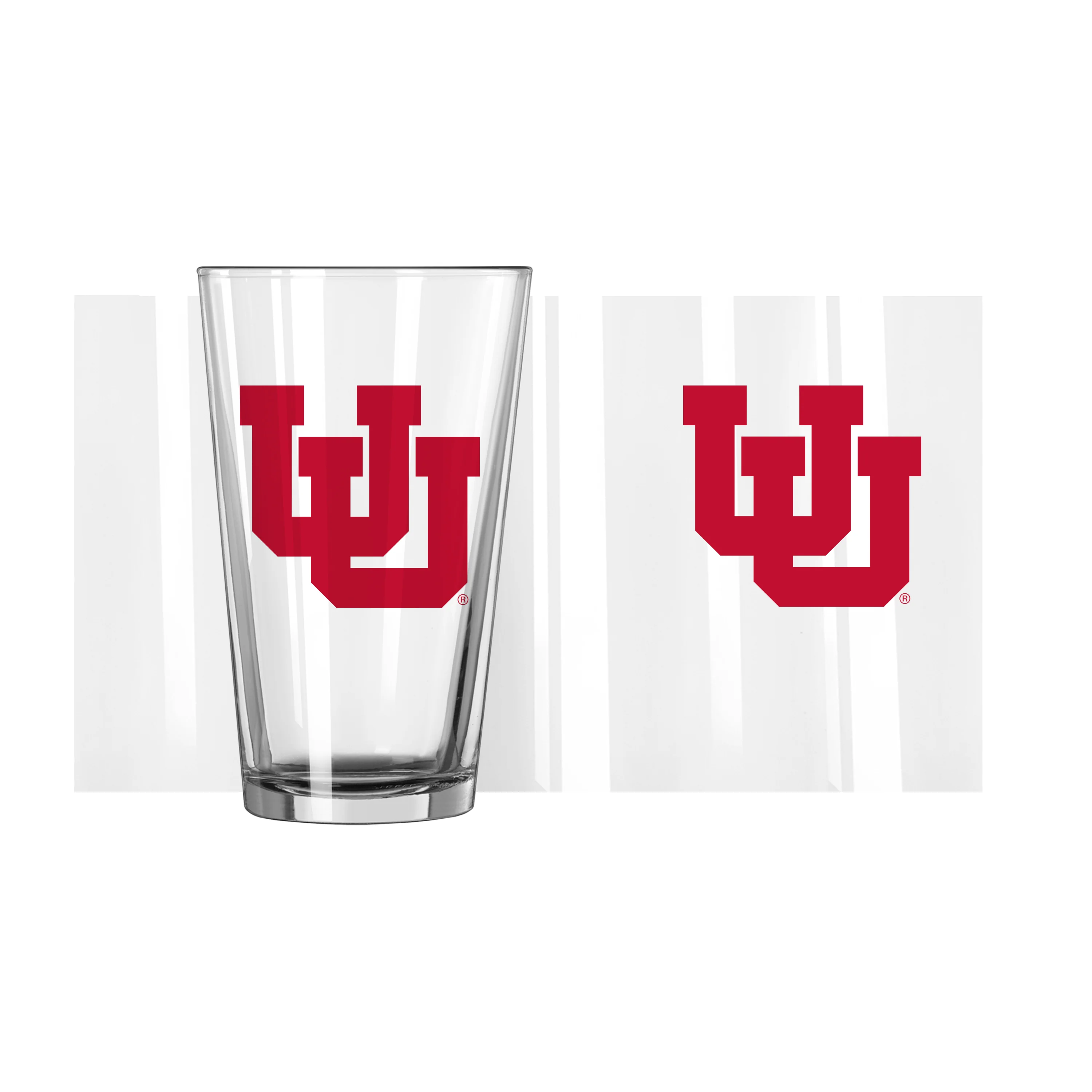 Utah 16oz Logo Pint Glass - Image 3